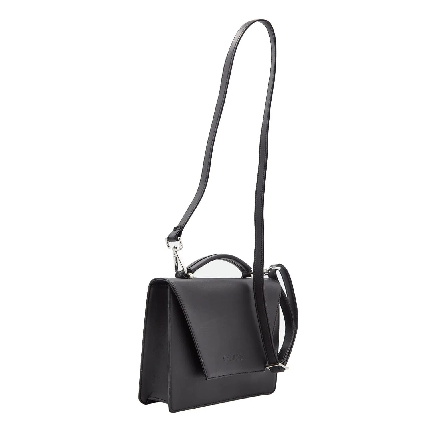 Hybrid Maxi Versatile Vegan Leather Crossbody | Black