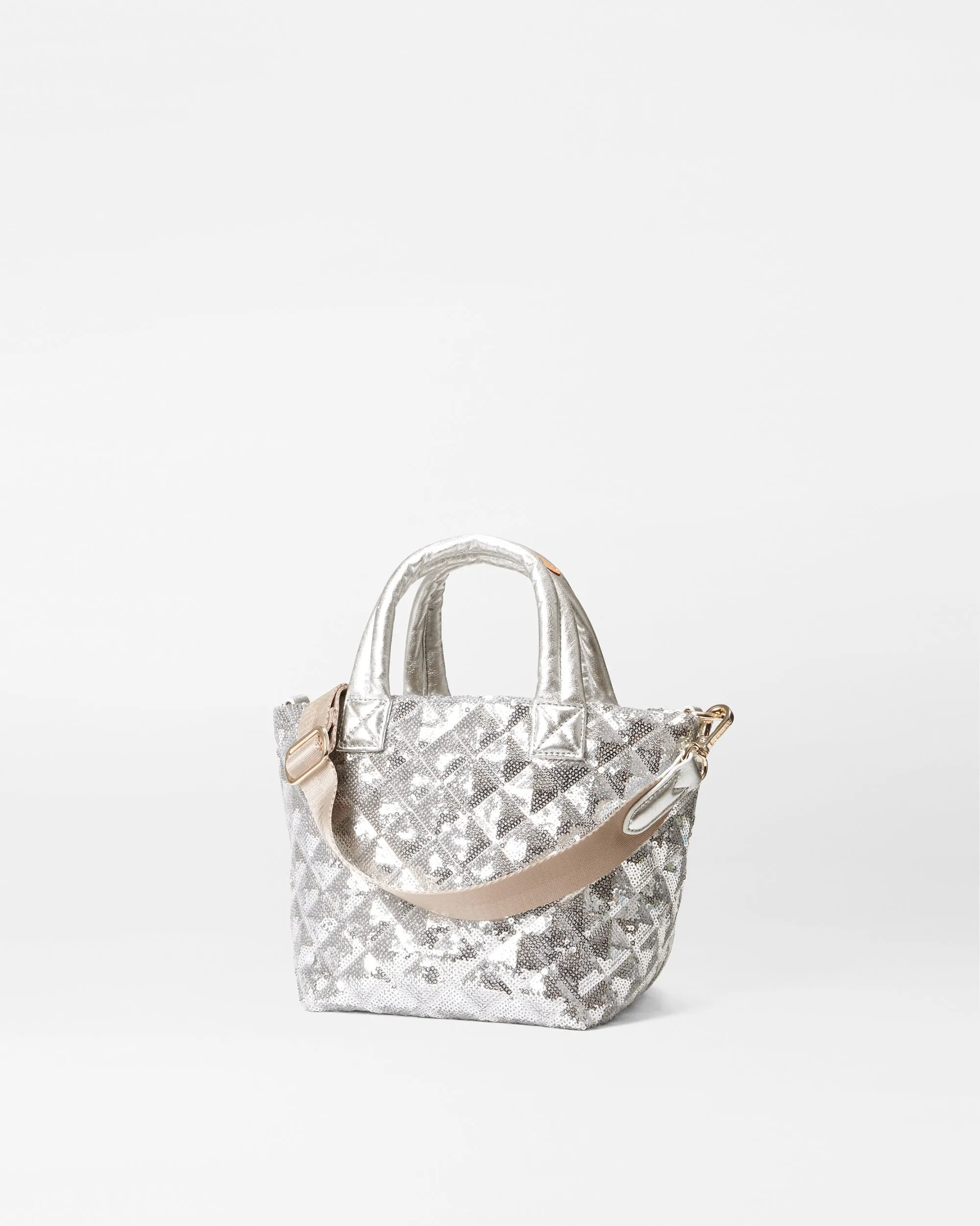 Ice Sequin Micro Metro Tote Deluxe