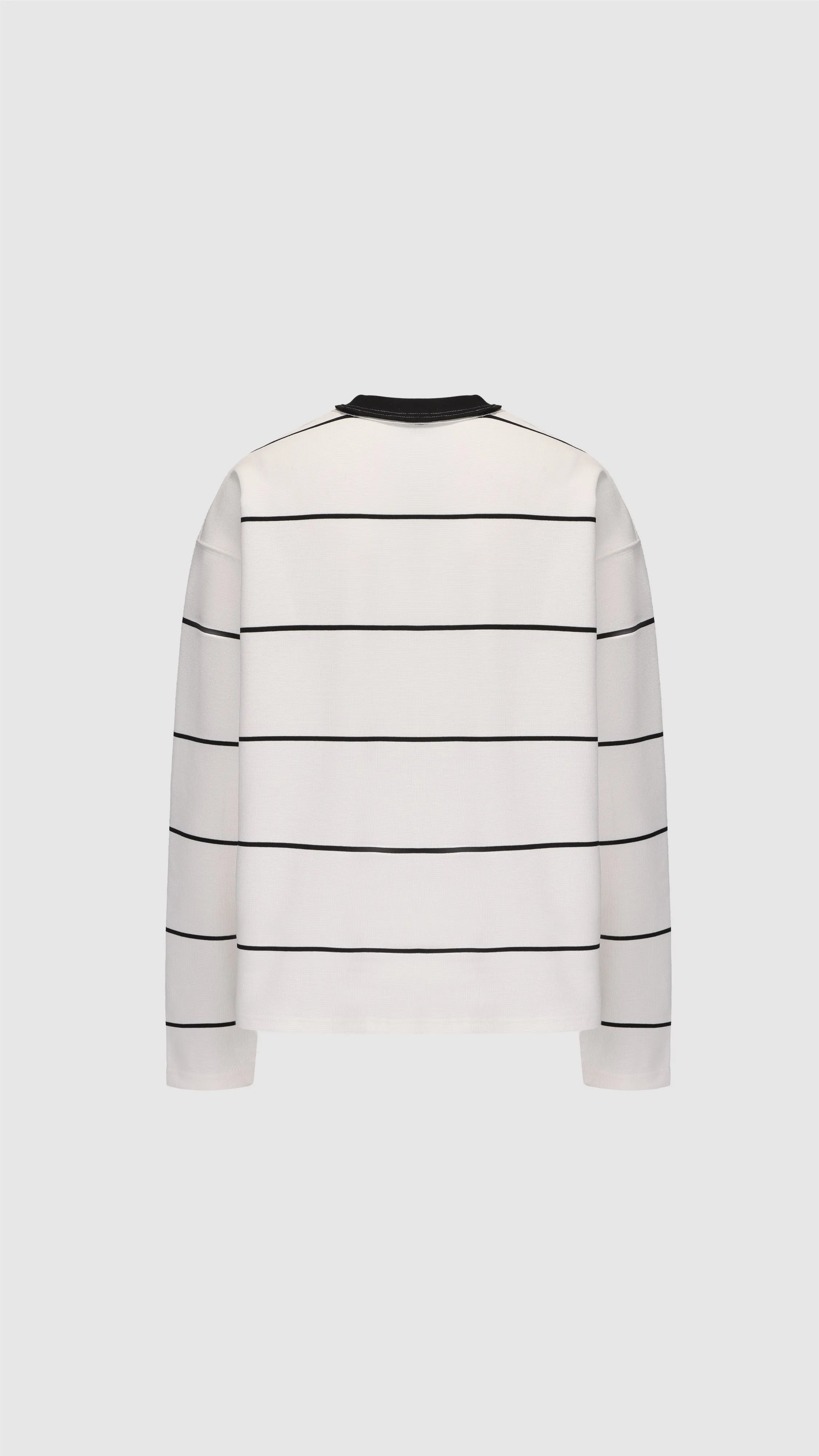 Jacquard Long Sleeves Border Top