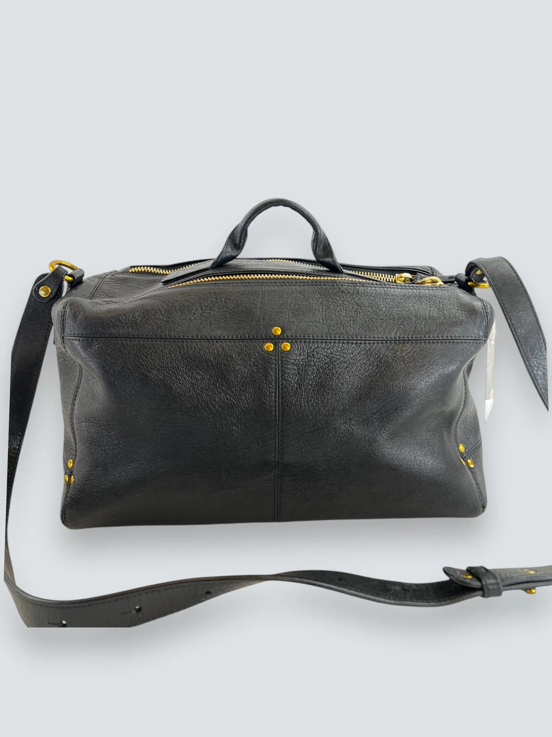 Jerome Dreyfuss Black Leather Shoulder Satchel