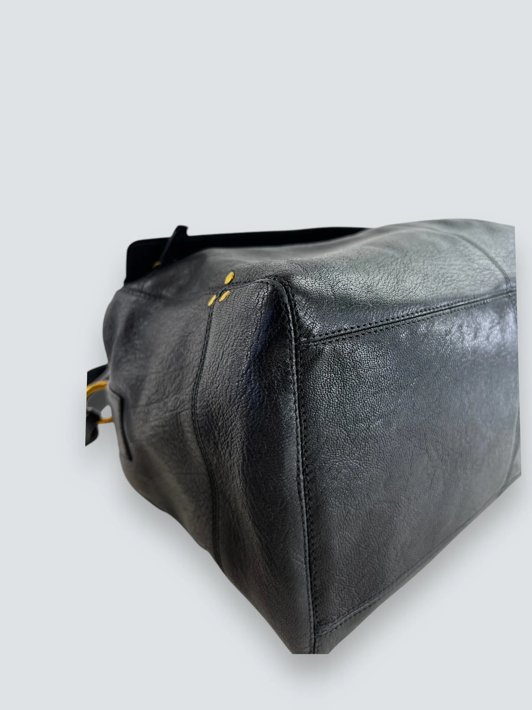 Jerome Dreyfuss Black Leather Shoulder Satchel