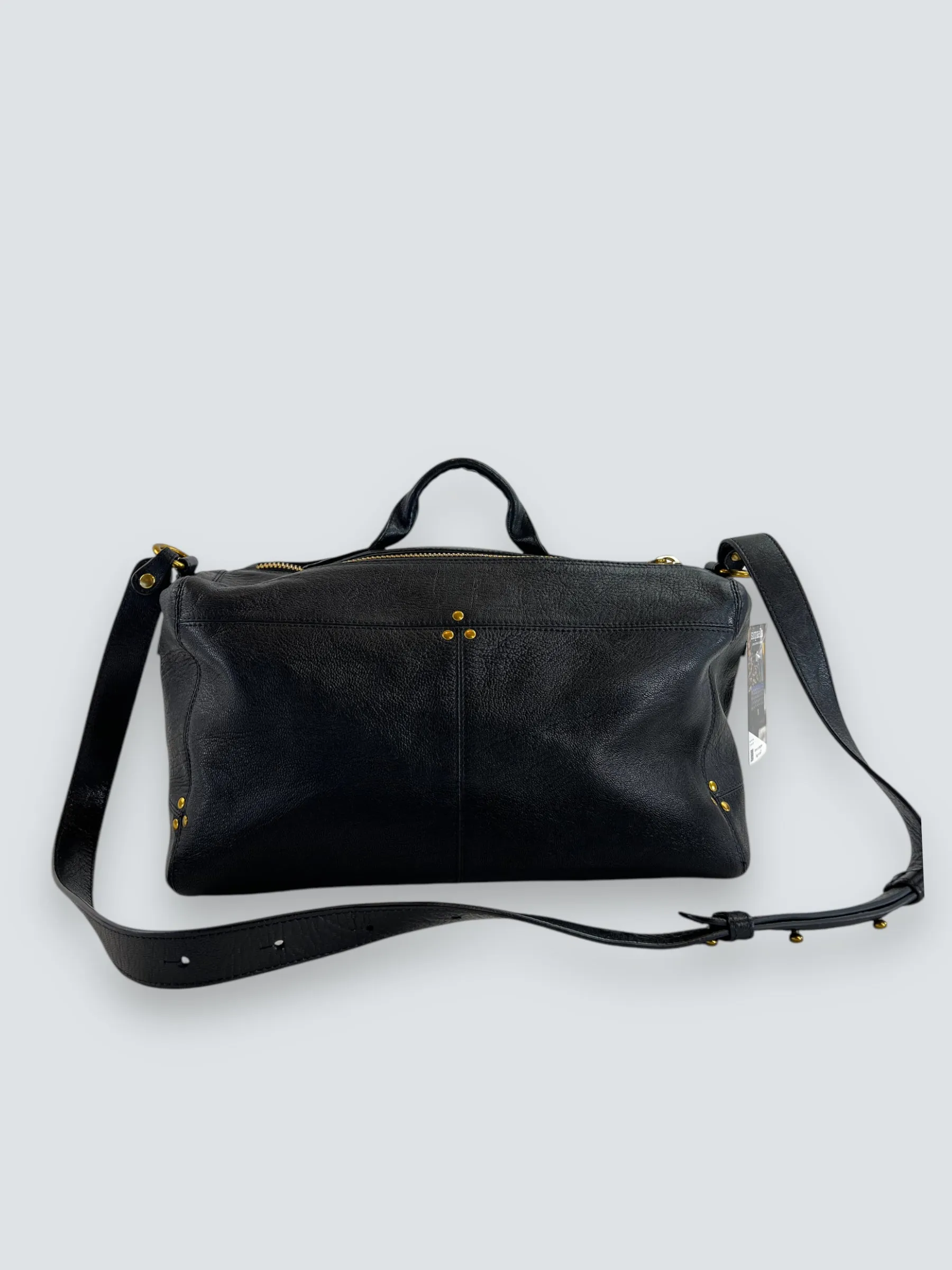 Jerome Dreyfuss Black Leather Shoulder Satchel