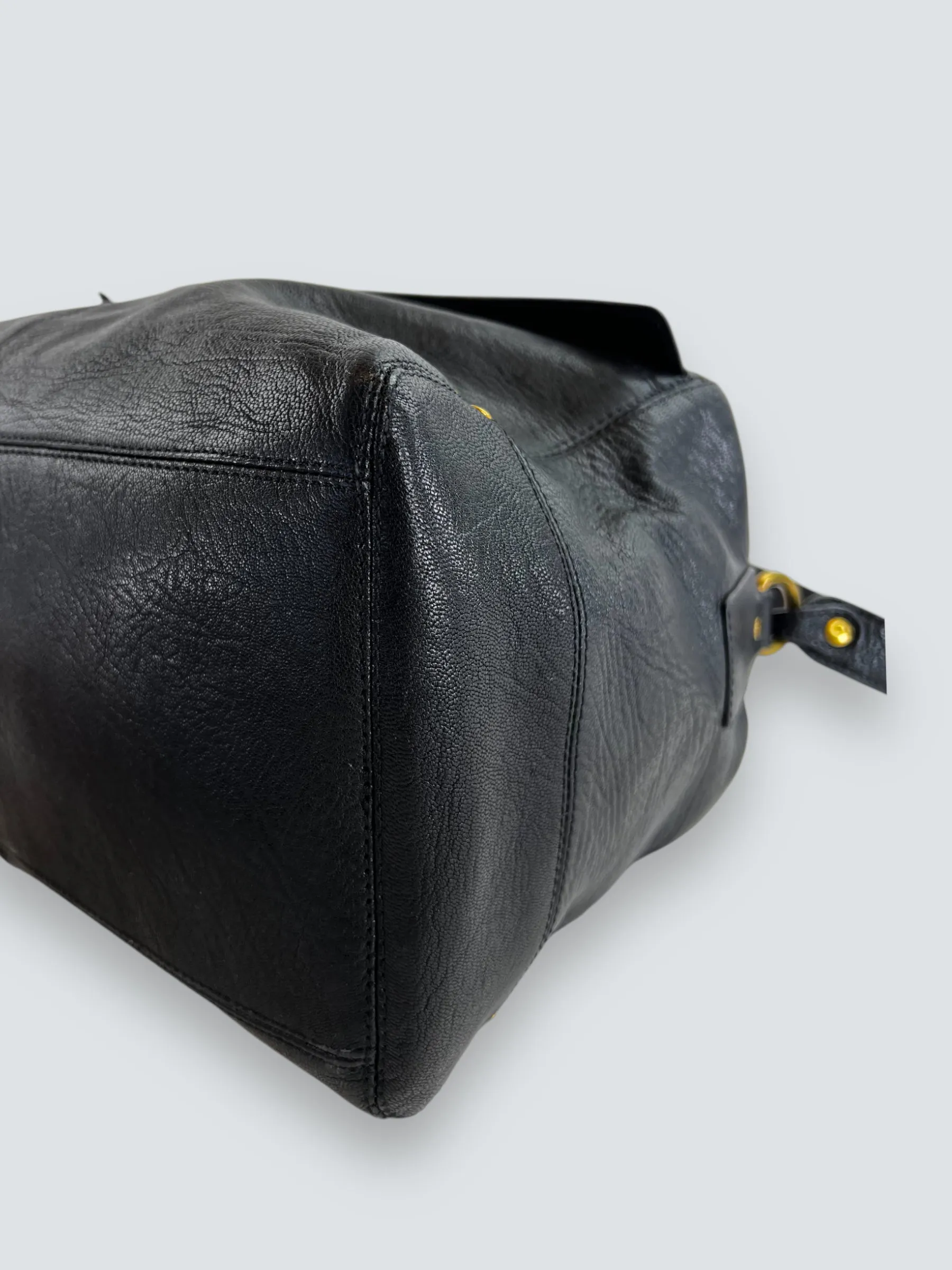 Jerome Dreyfuss Black Leather Shoulder Satchel