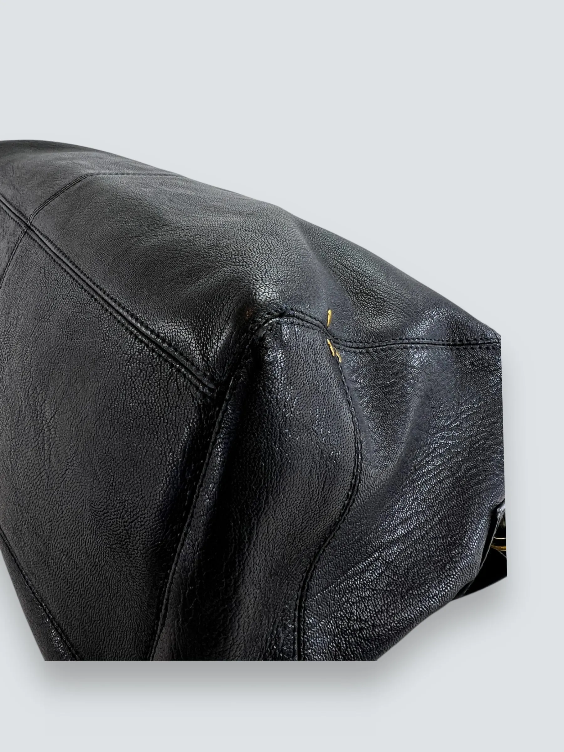 Jerome Dreyfuss Black Leather Shoulder Satchel