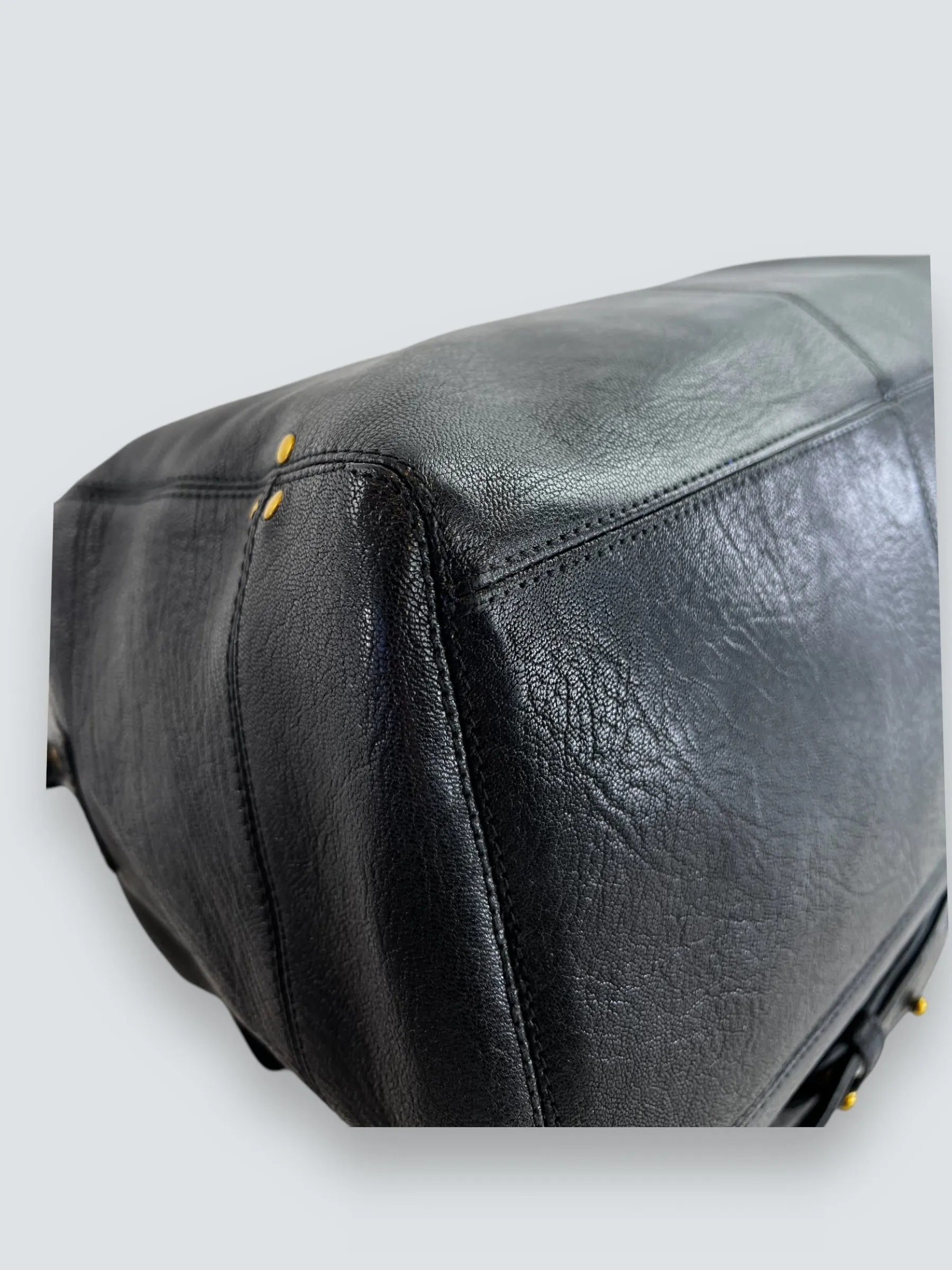 Jerome Dreyfuss Black Leather Shoulder Satchel