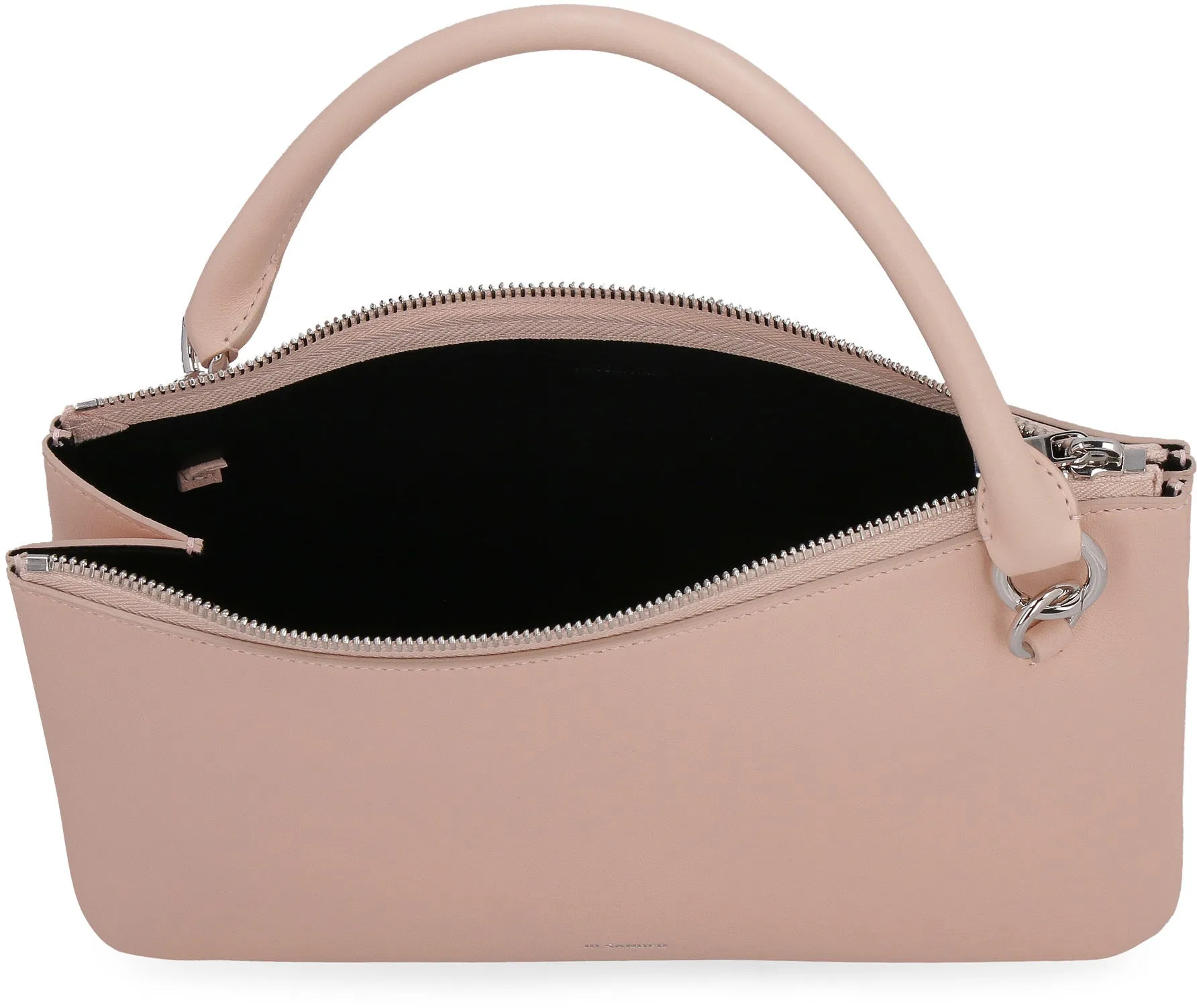 Jil Sander Logo Print Zipped Crossbody Bag