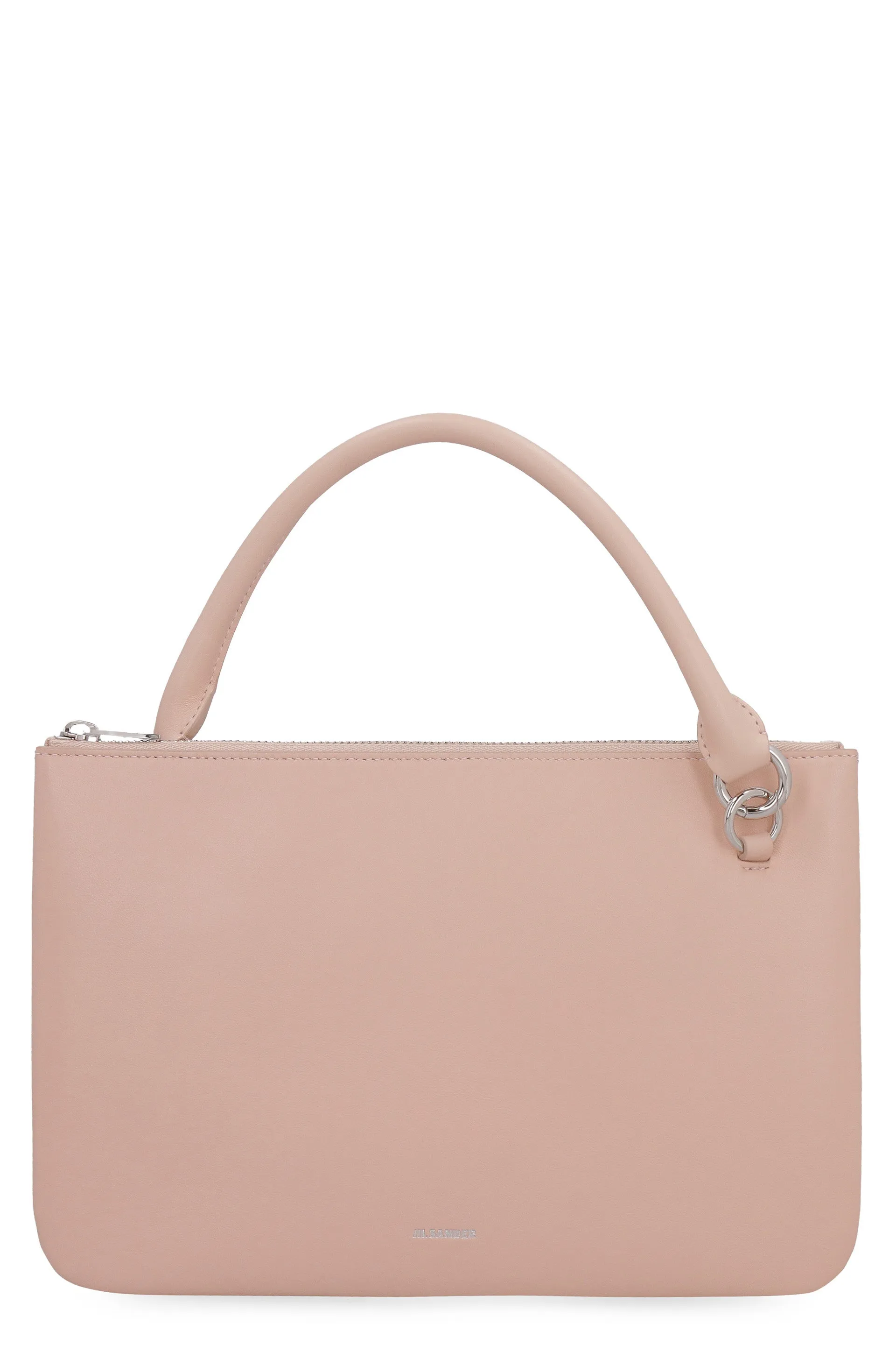 Jil Sander Logo Print Zipped Crossbody Bag