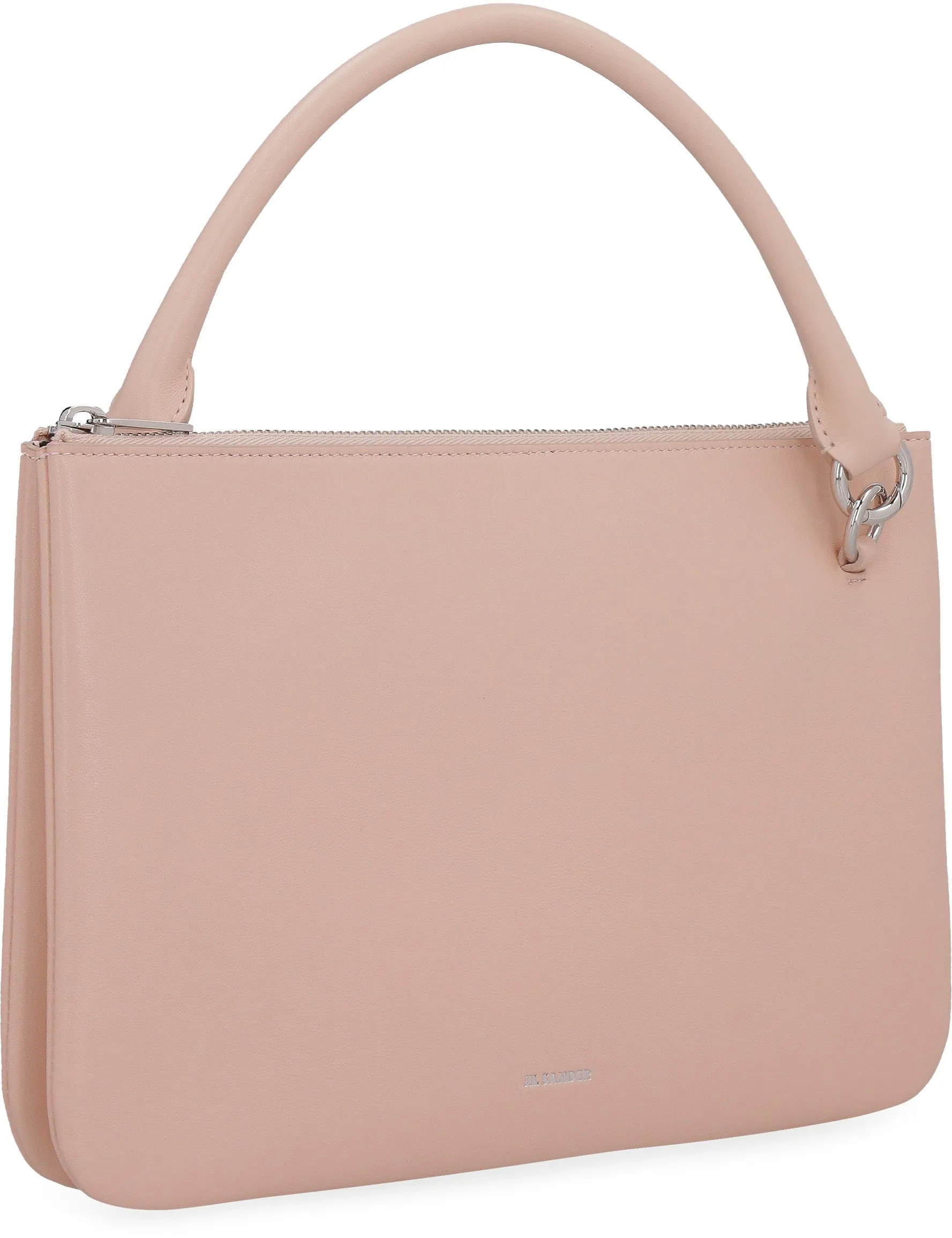 Jil Sander Logo Print Zipped Crossbody Bag