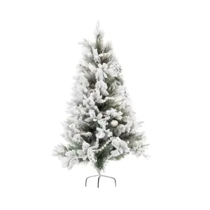 JLINE Xmas Tree With Led Half Wall 7.4 ft - Snowy