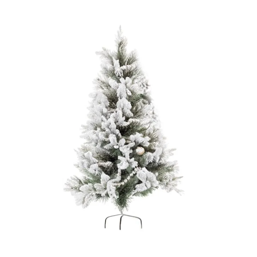 JLINE Xmas Tree With Led Half Wall 7.4 ft - Snowy