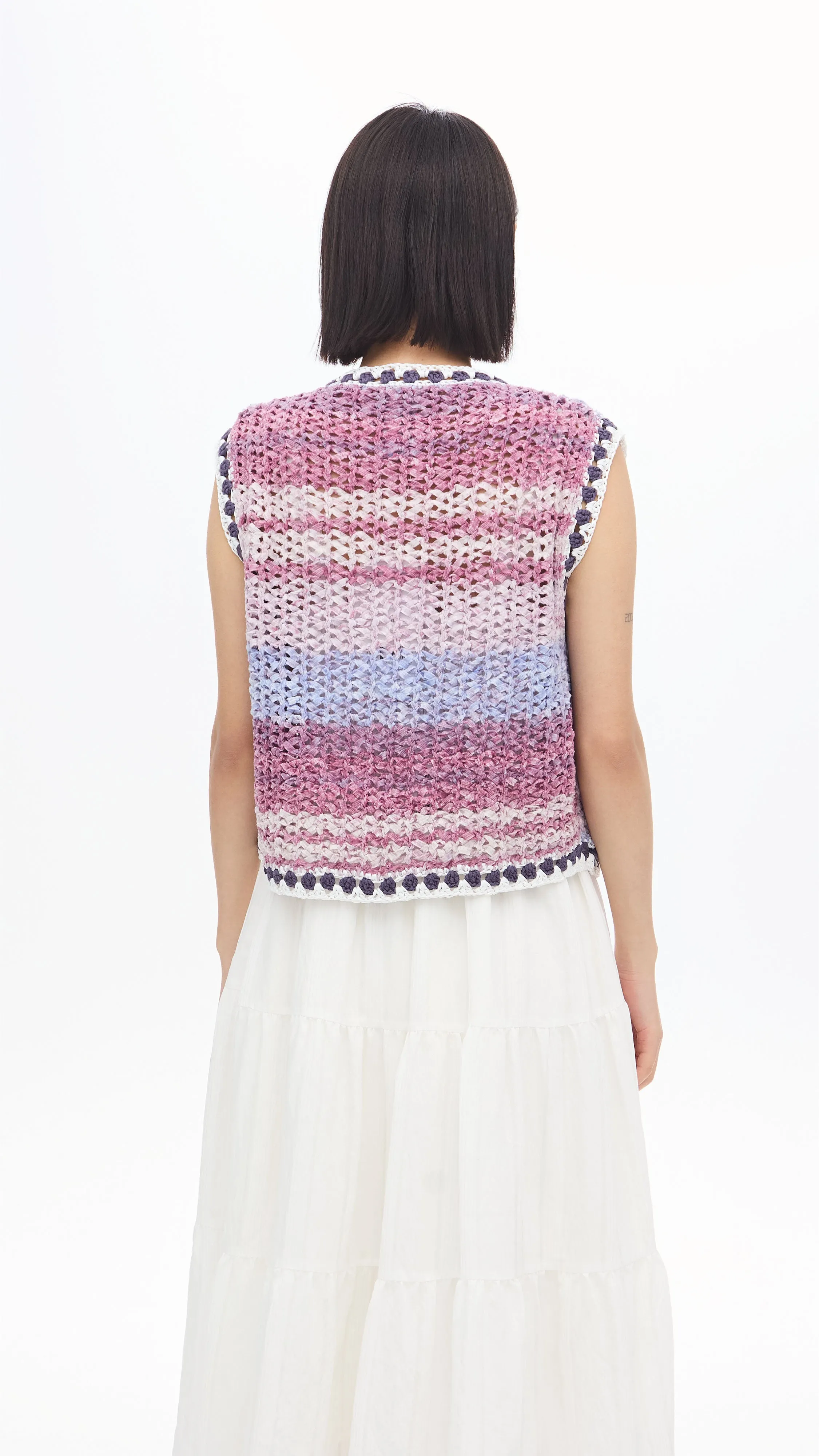 Knitted Space Dye Vest