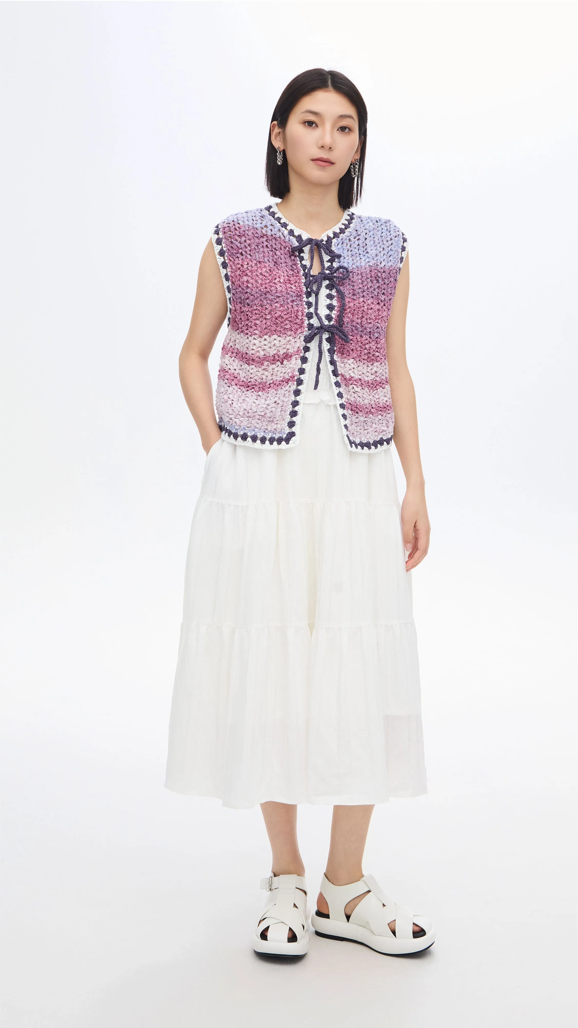 Knitted Space Dye Vest