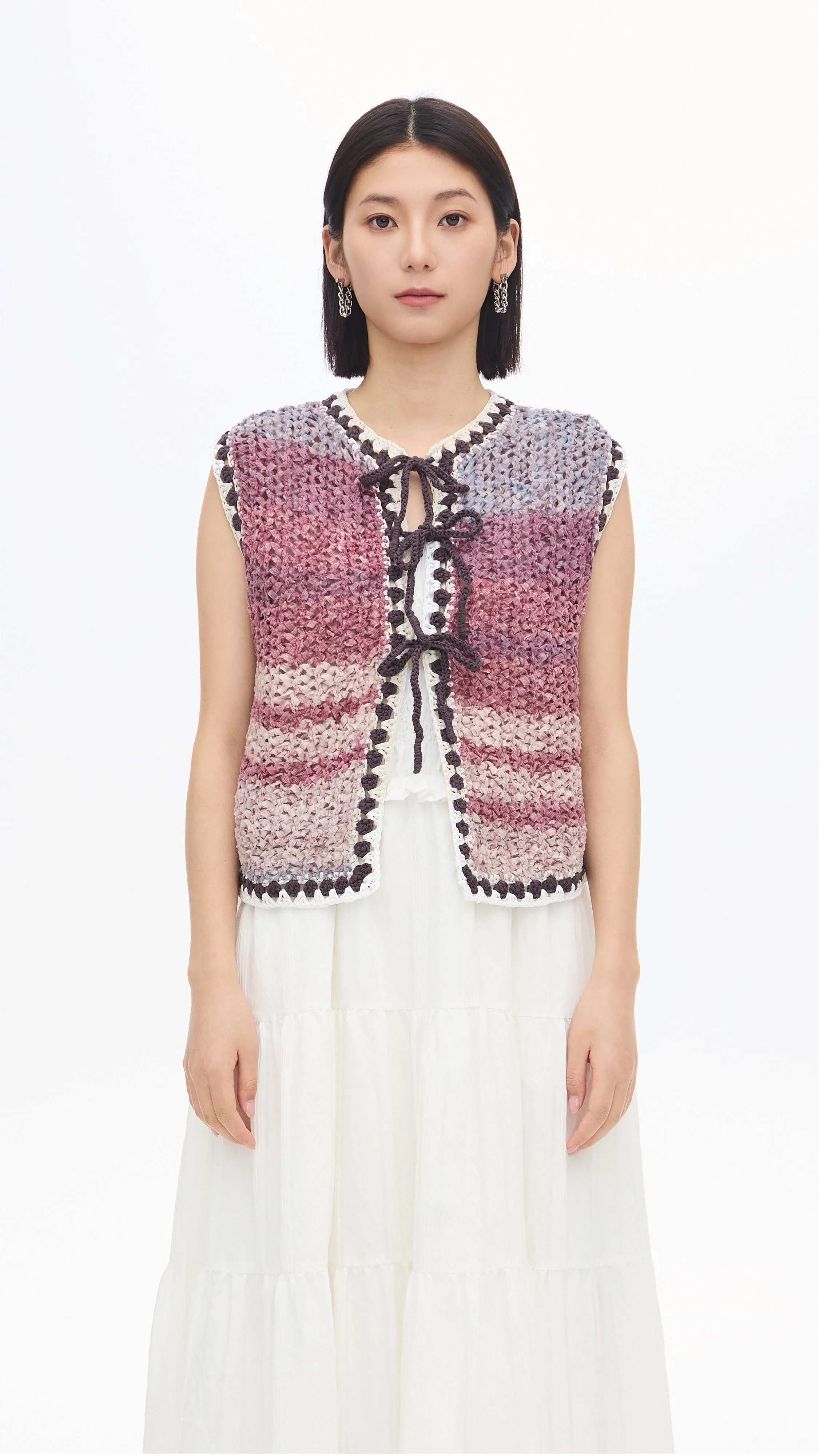 Knitted Space Dye Vest
