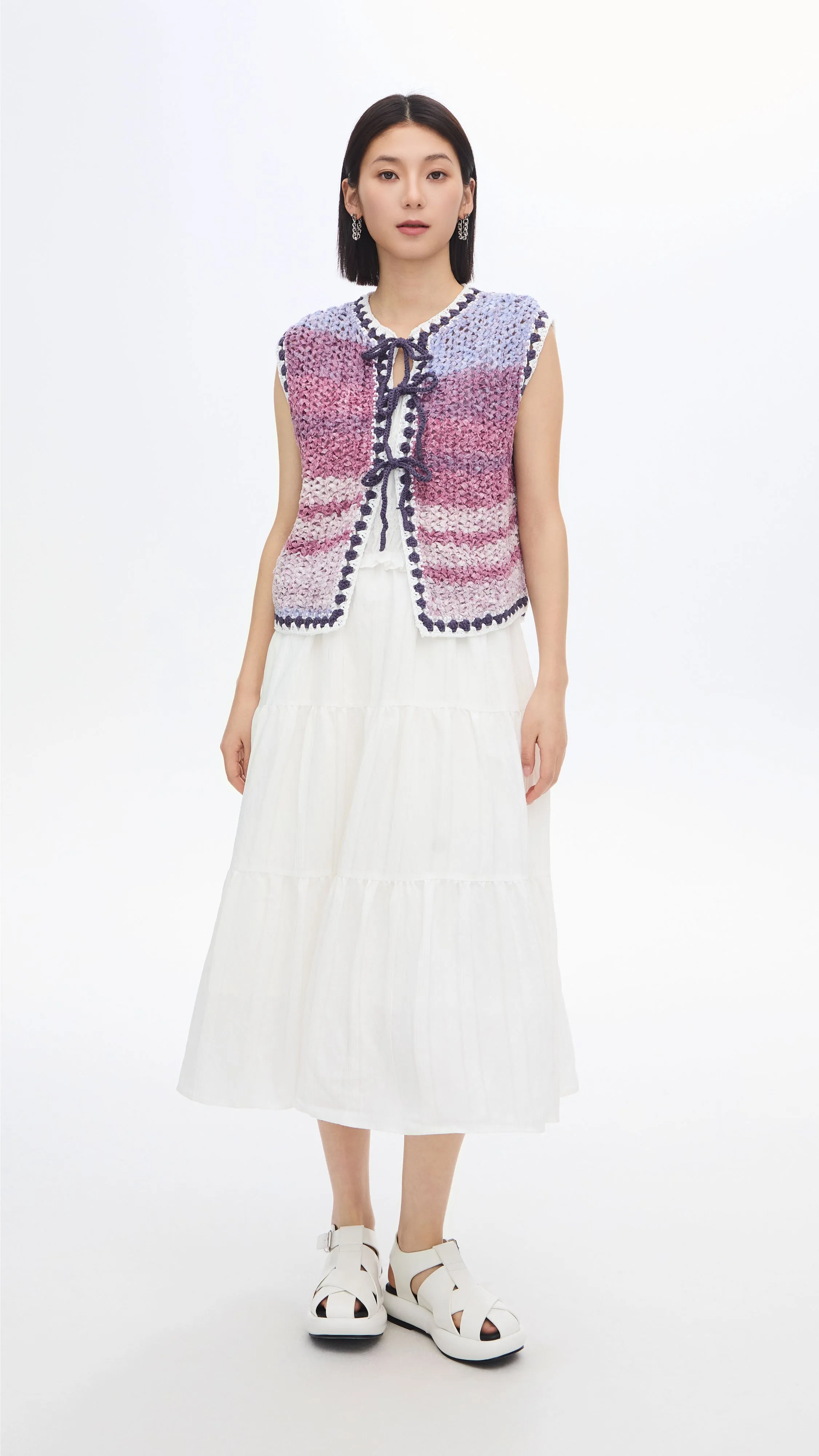Knitted Space Dye Vest