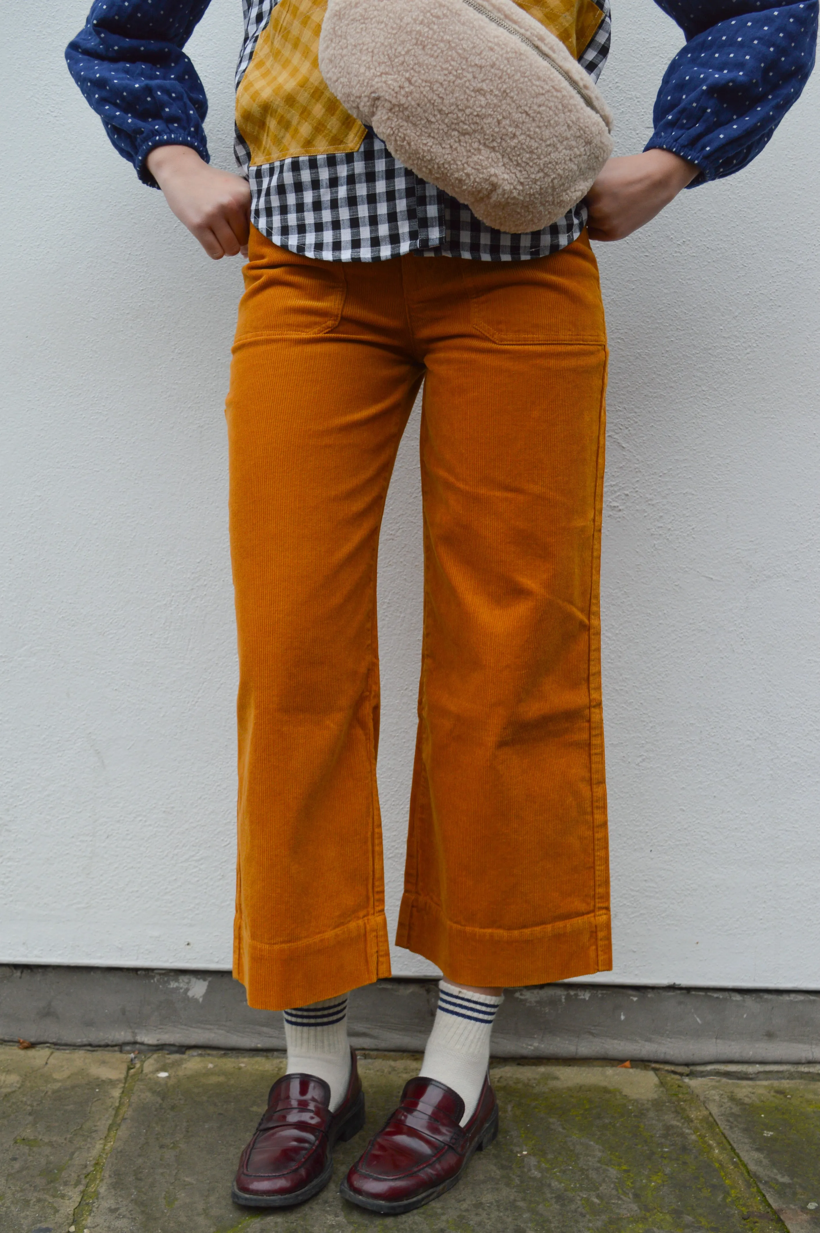 L.F. Markey Carpenter Mustard Corduroy Trousers