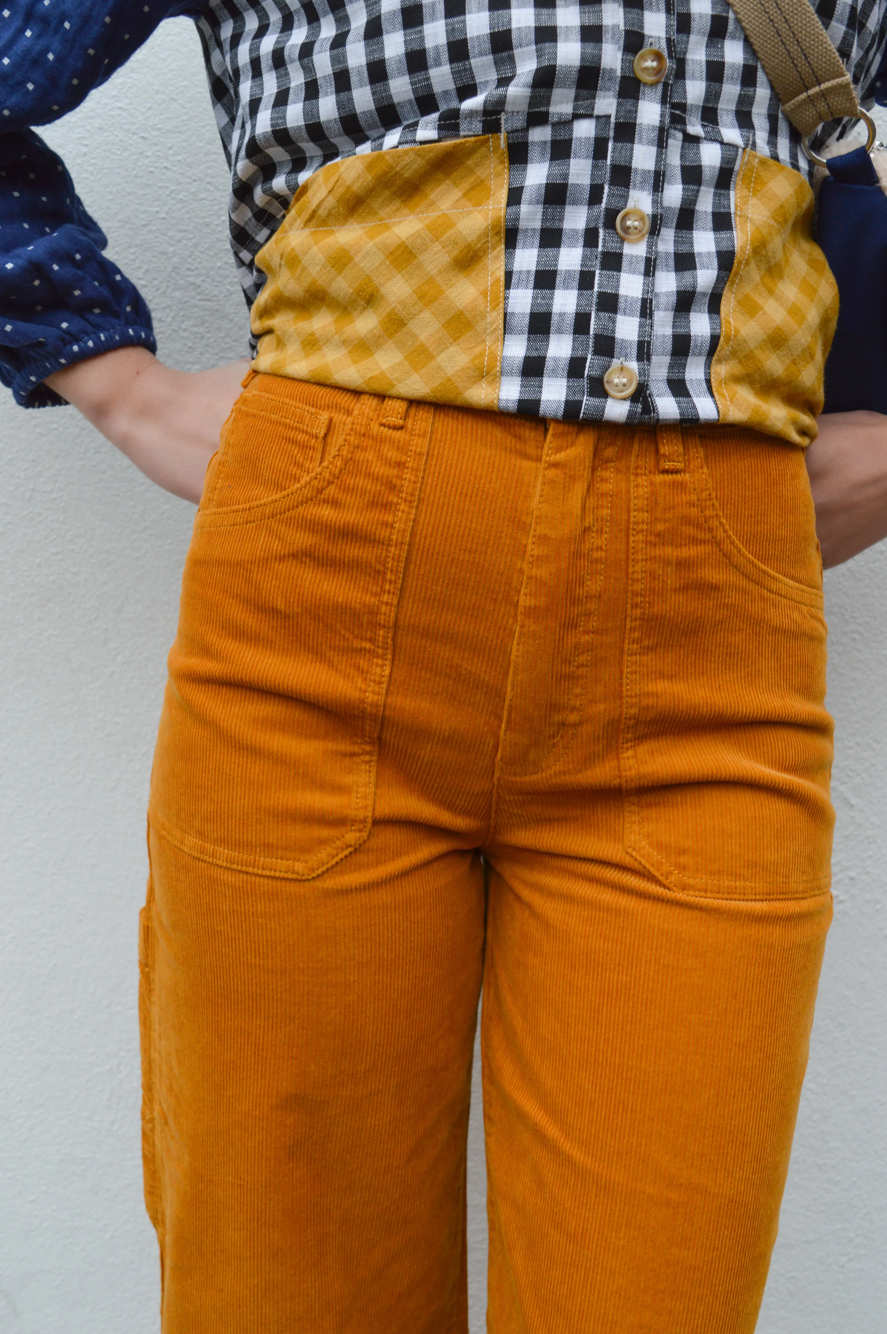 L.F. Markey Carpenter Mustard Corduroy Trousers