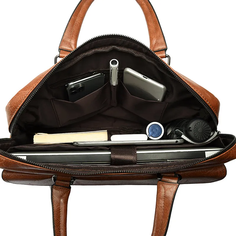Man Briefcase for Laptop Messenger
