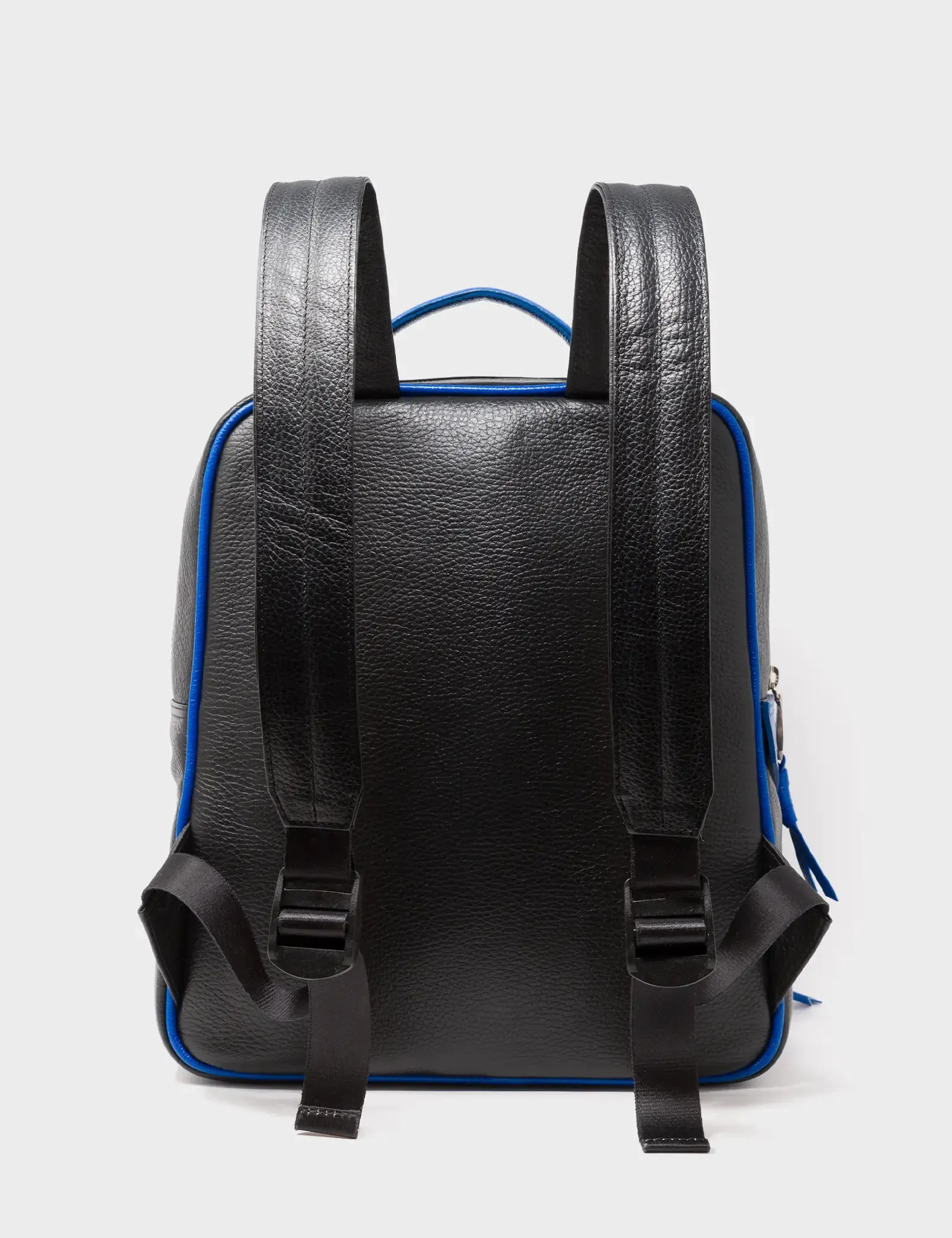 Marino Black and Blue Leather Backpack Medium - Groovin' Galaxies Applique