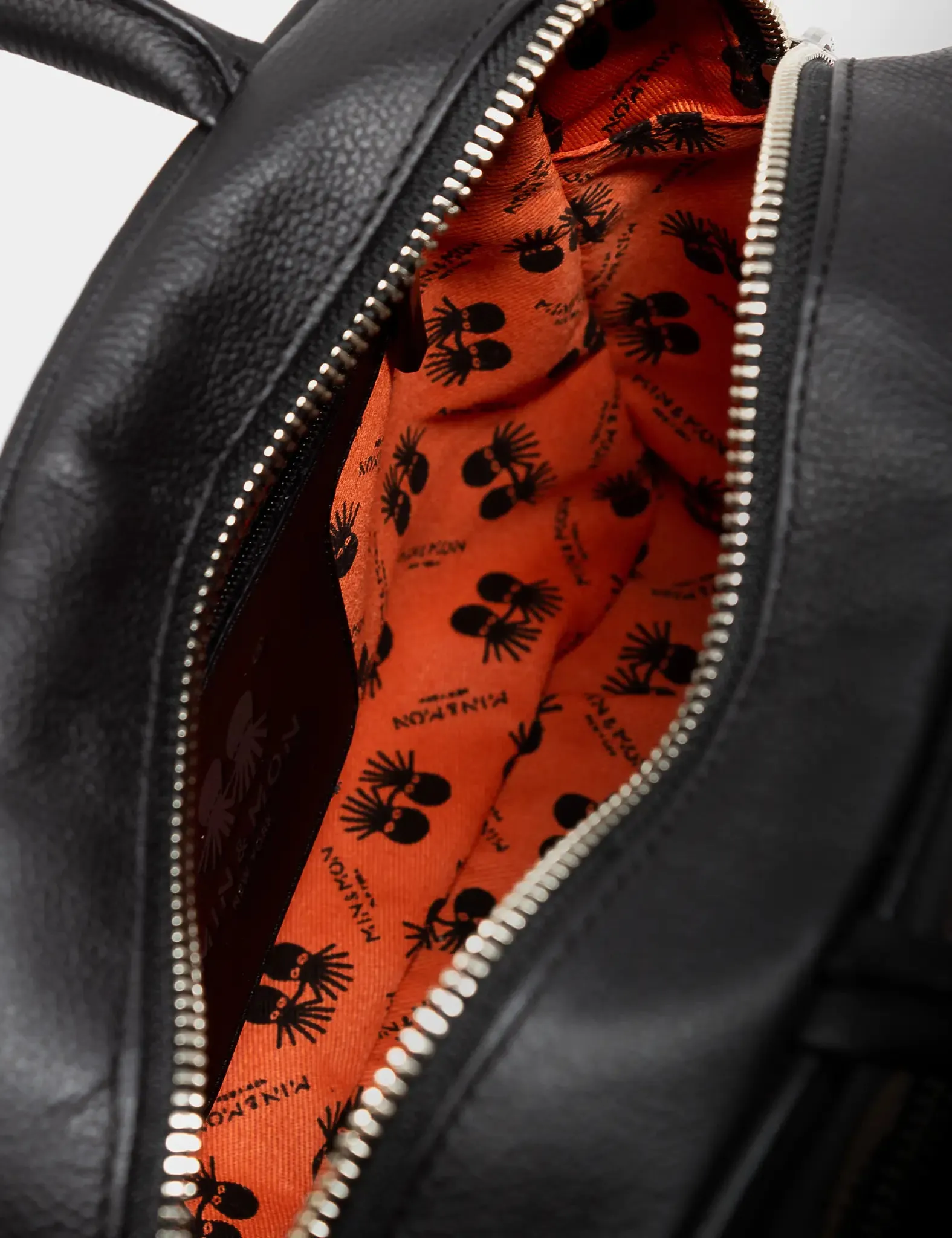 Marino Medium Crossbody Black Leather Bag - Subway Platform Print