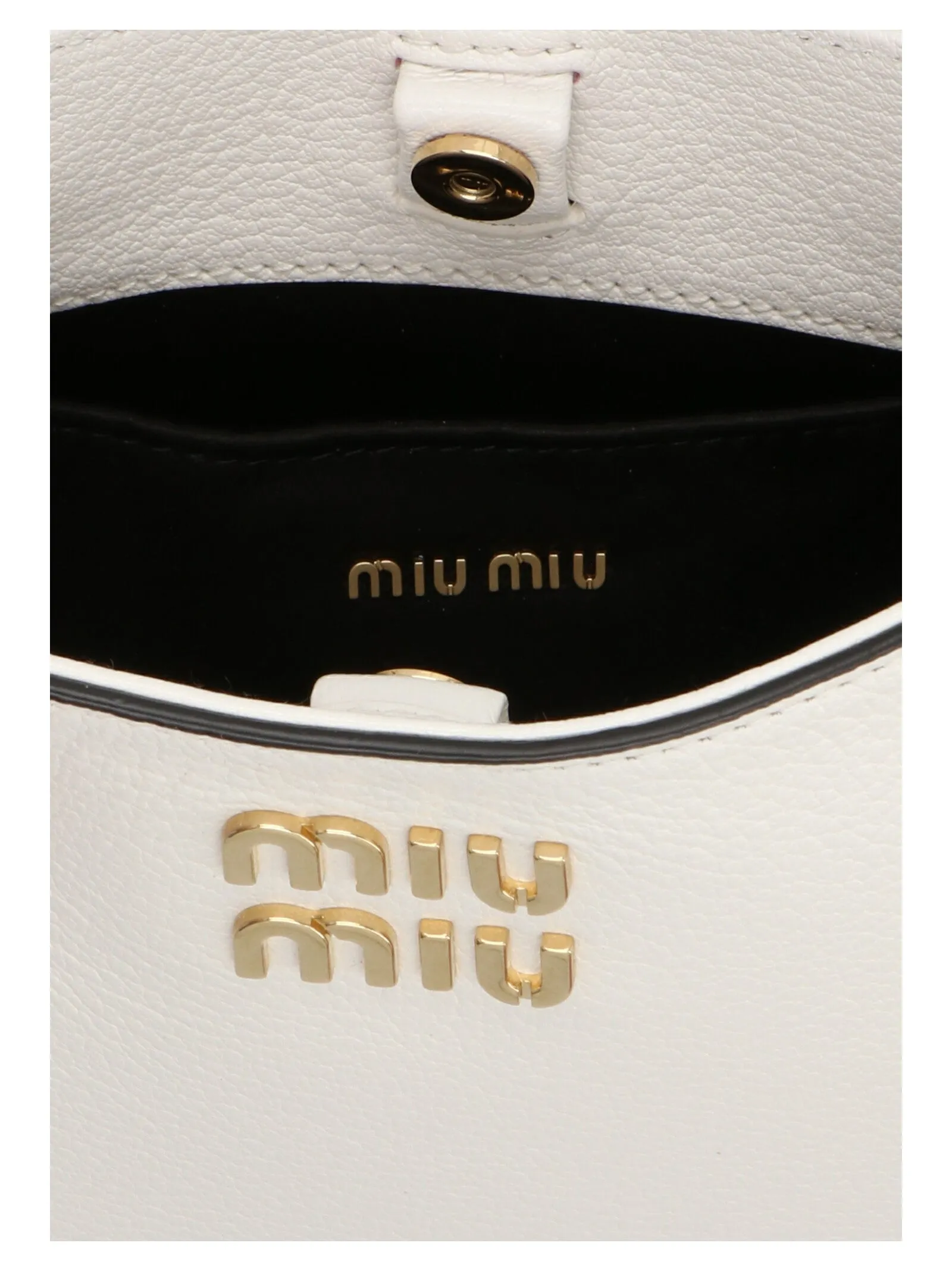 Miu Miu Logo Plaque Zipped Hobo Shoulder Bag