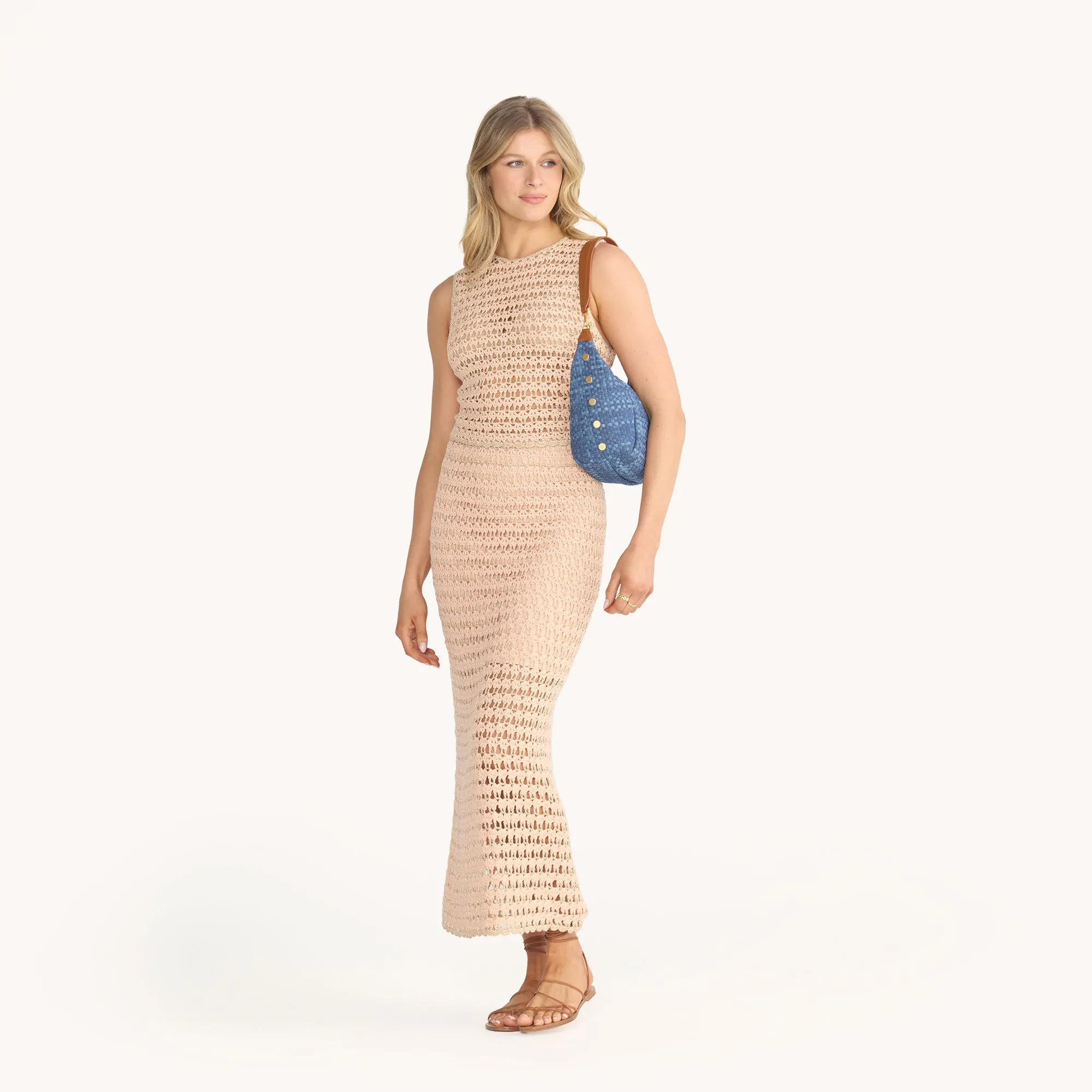 Morgan | Mosaic Denim/Brushed Gold