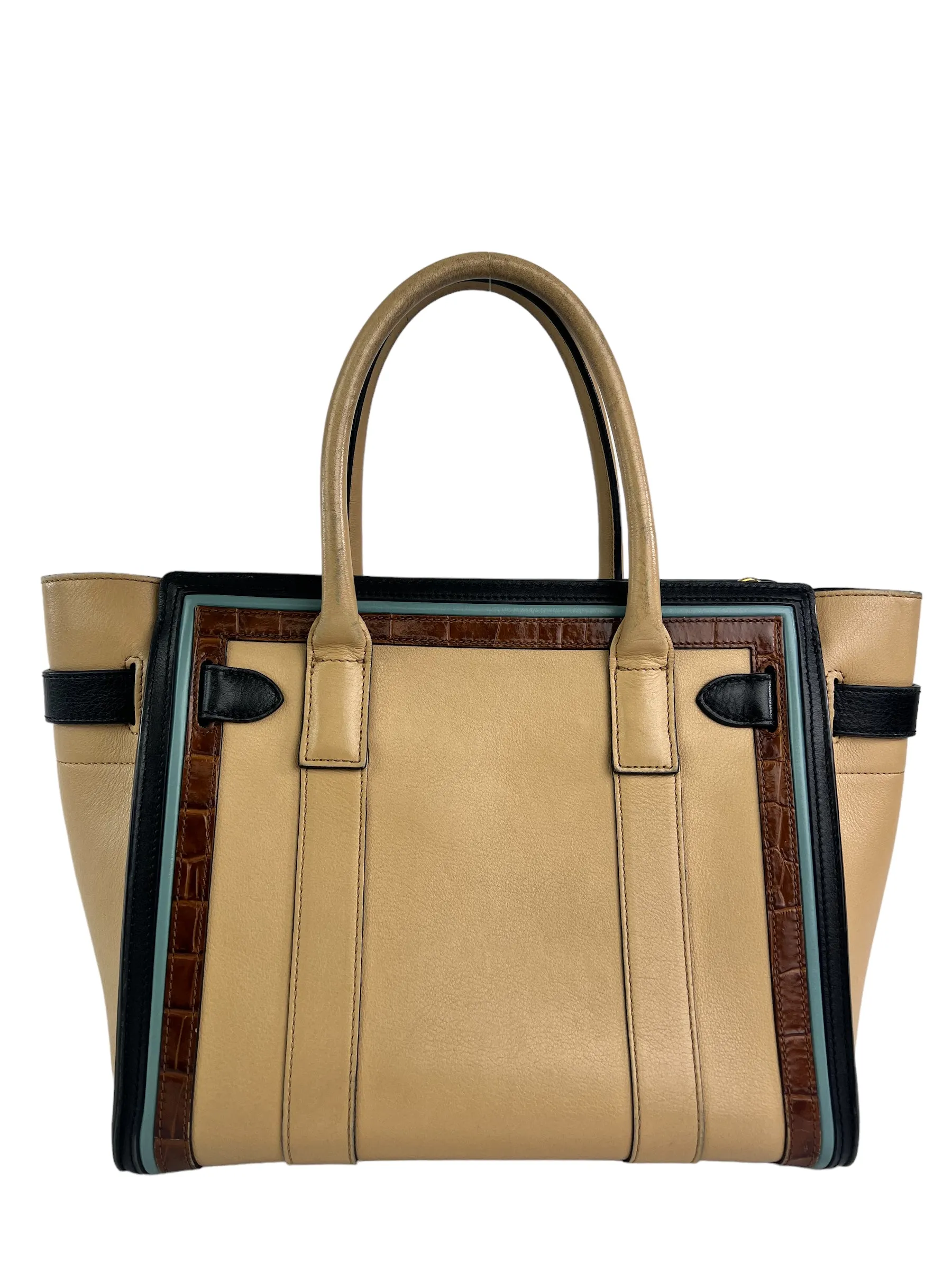 Mulberry Multi Colour Leather Zipped Bayswater Tote