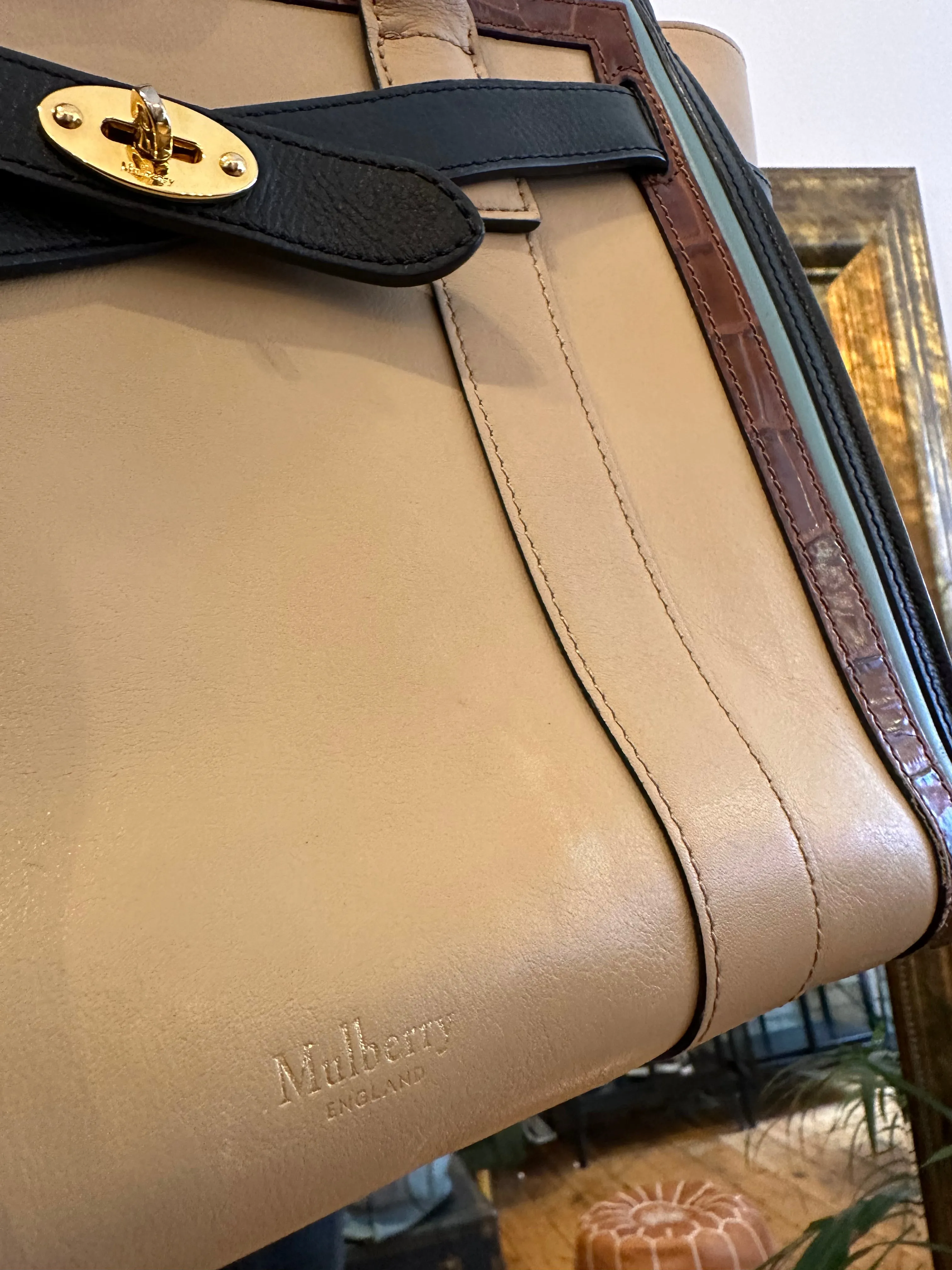 Mulberry Multi Colour Leather Zipped Bayswater Tote