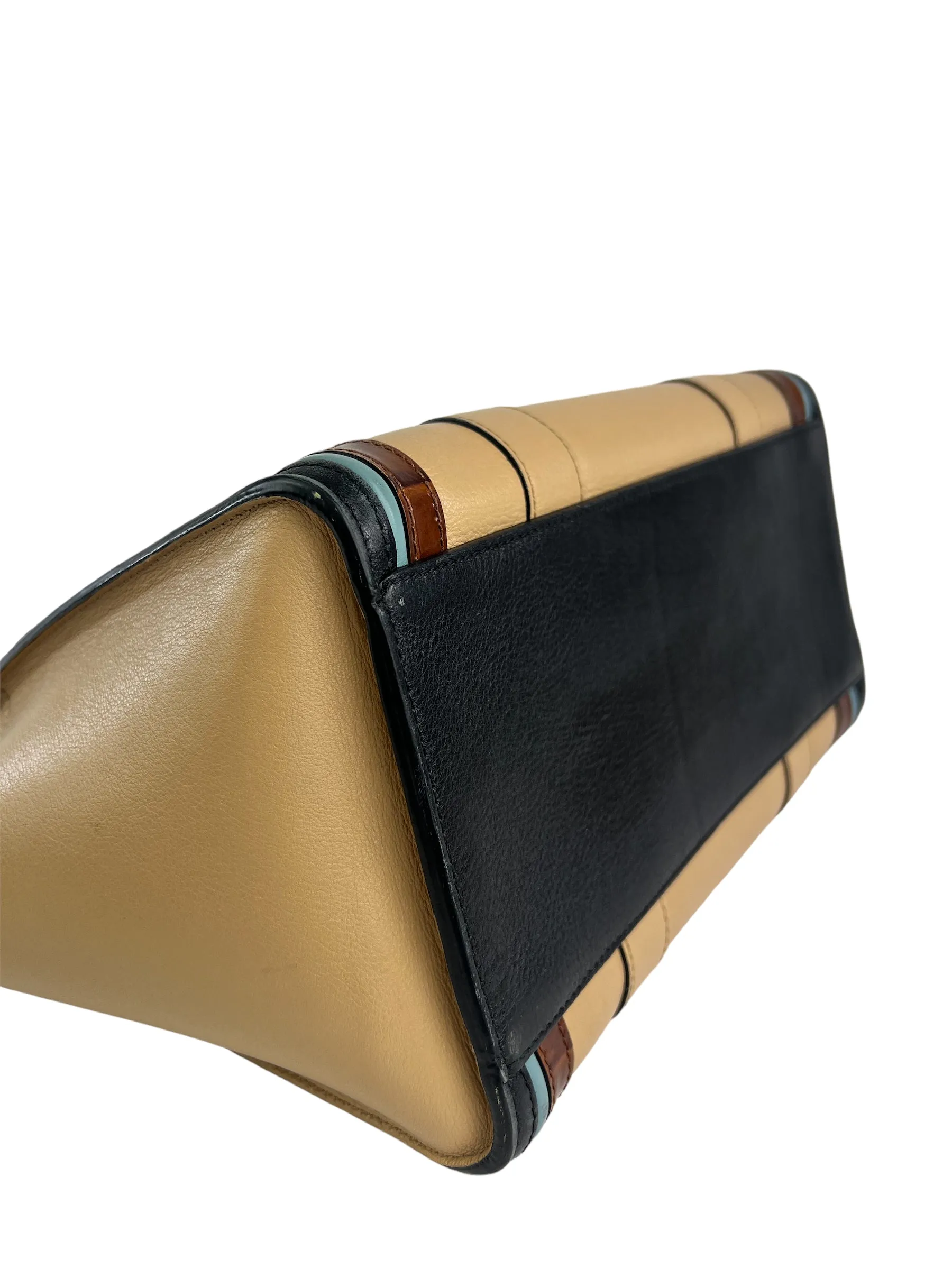 Mulberry Multi Colour Leather Zipped Bayswater Tote
