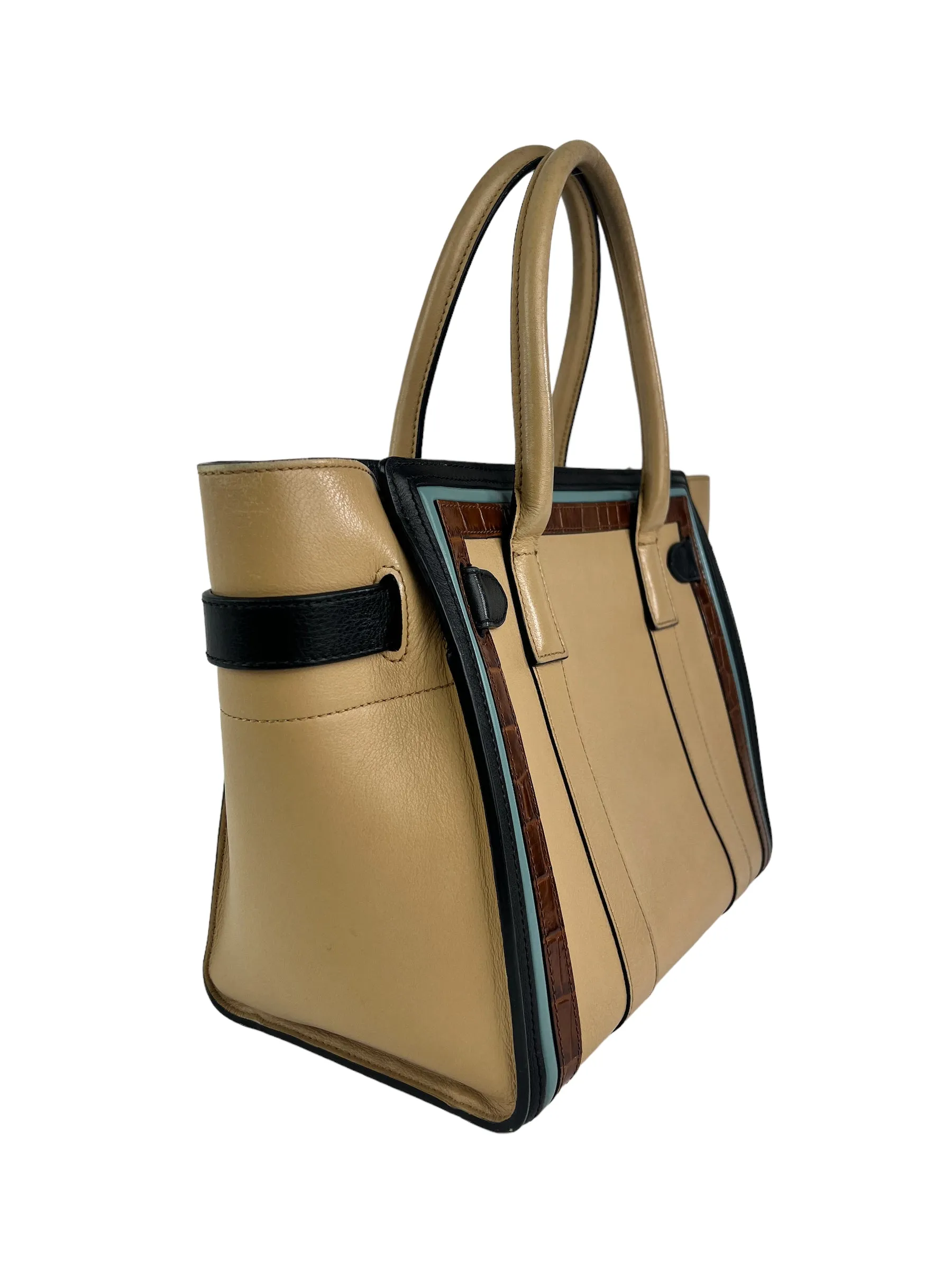 Mulberry Multi Colour Leather Zipped Bayswater Tote