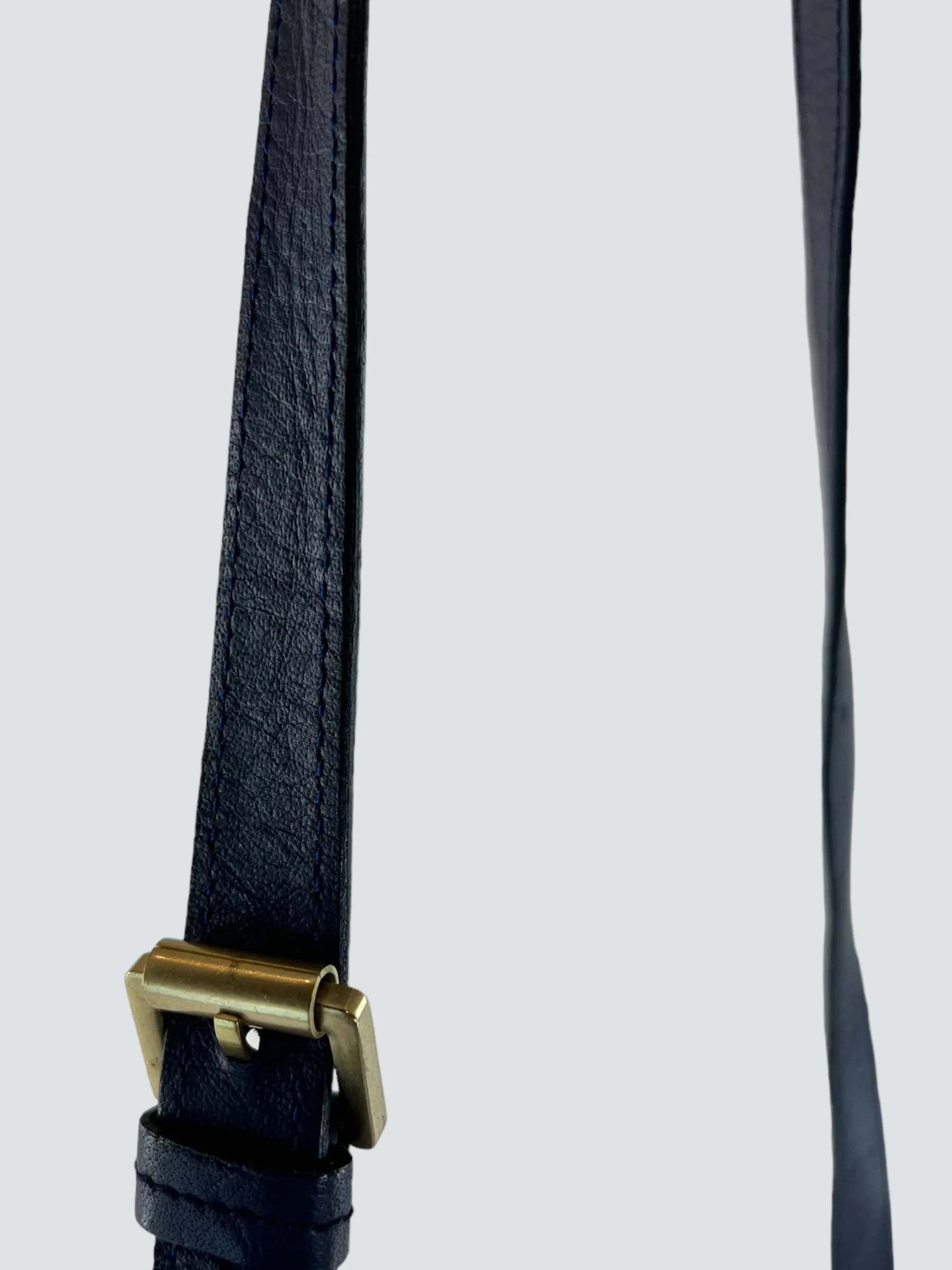 Mulberry Navy Leather Alexa Satchel