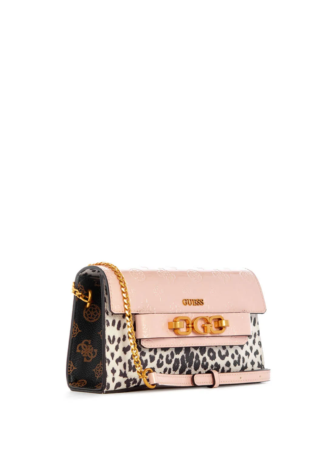 Pink Leopard Zira Mini Crossbody Bag