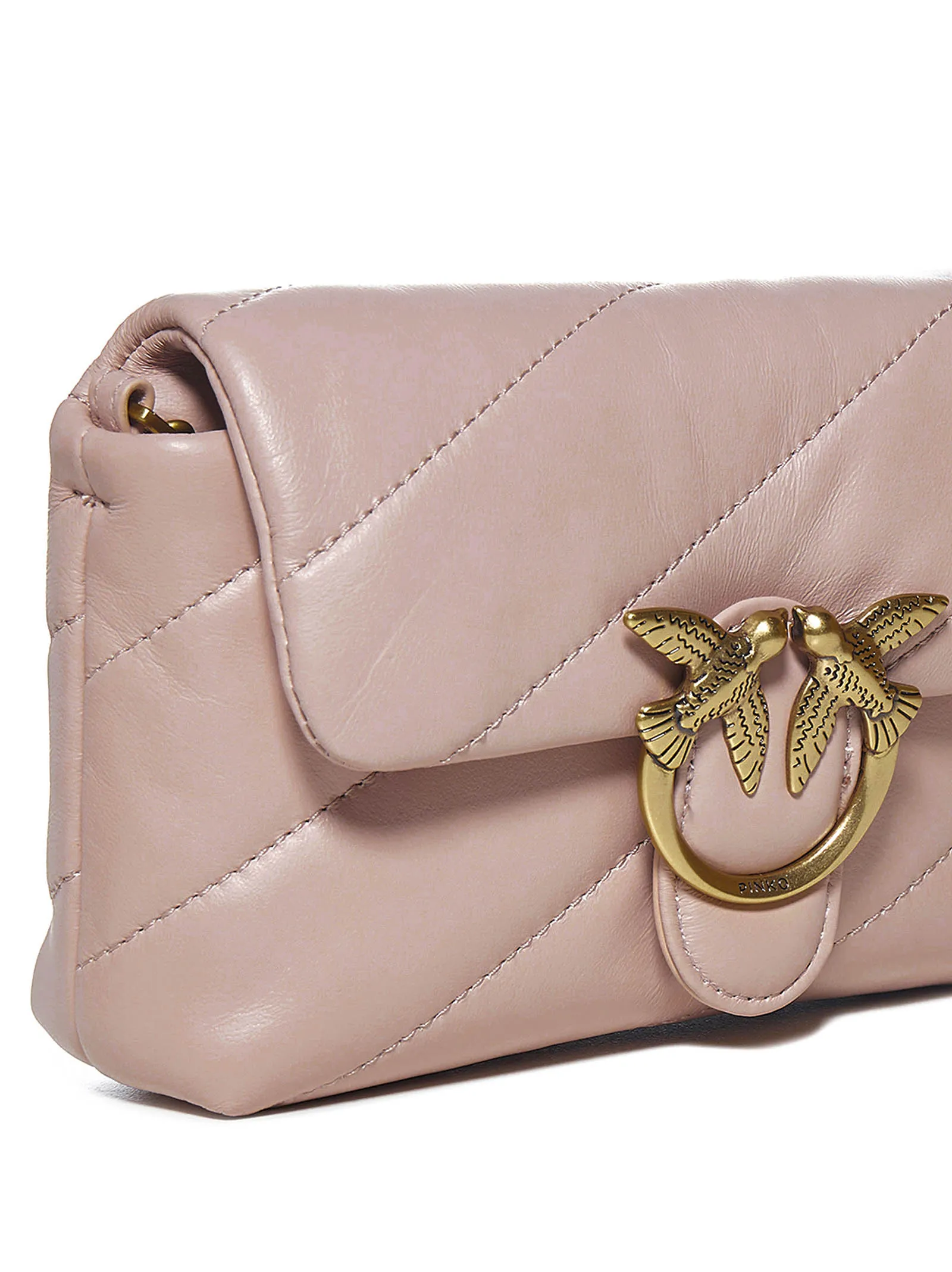 Pinko Love Bird Quilted Shoulder Bag
