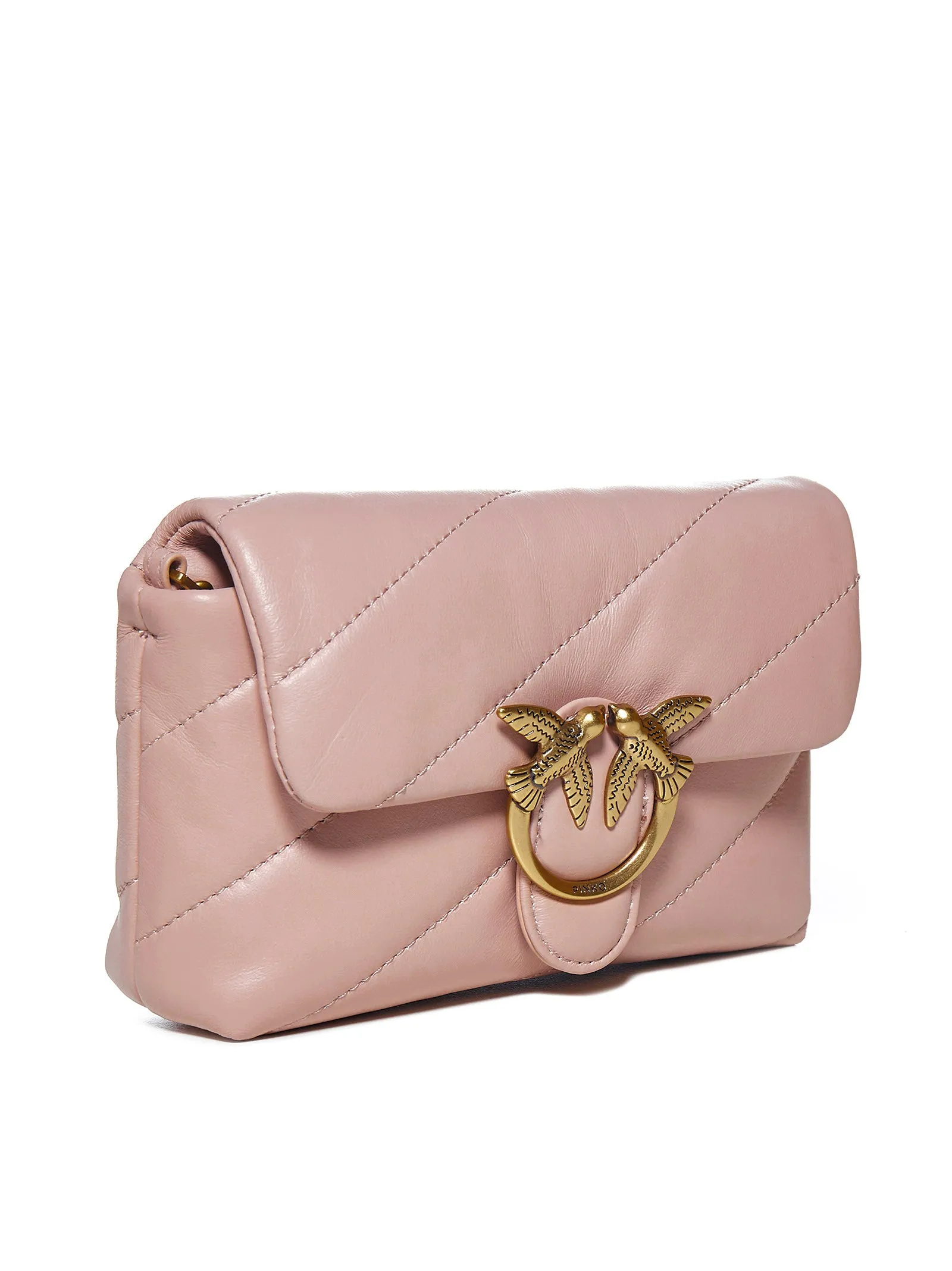 Pinko Love Bird Quilted Shoulder Bag