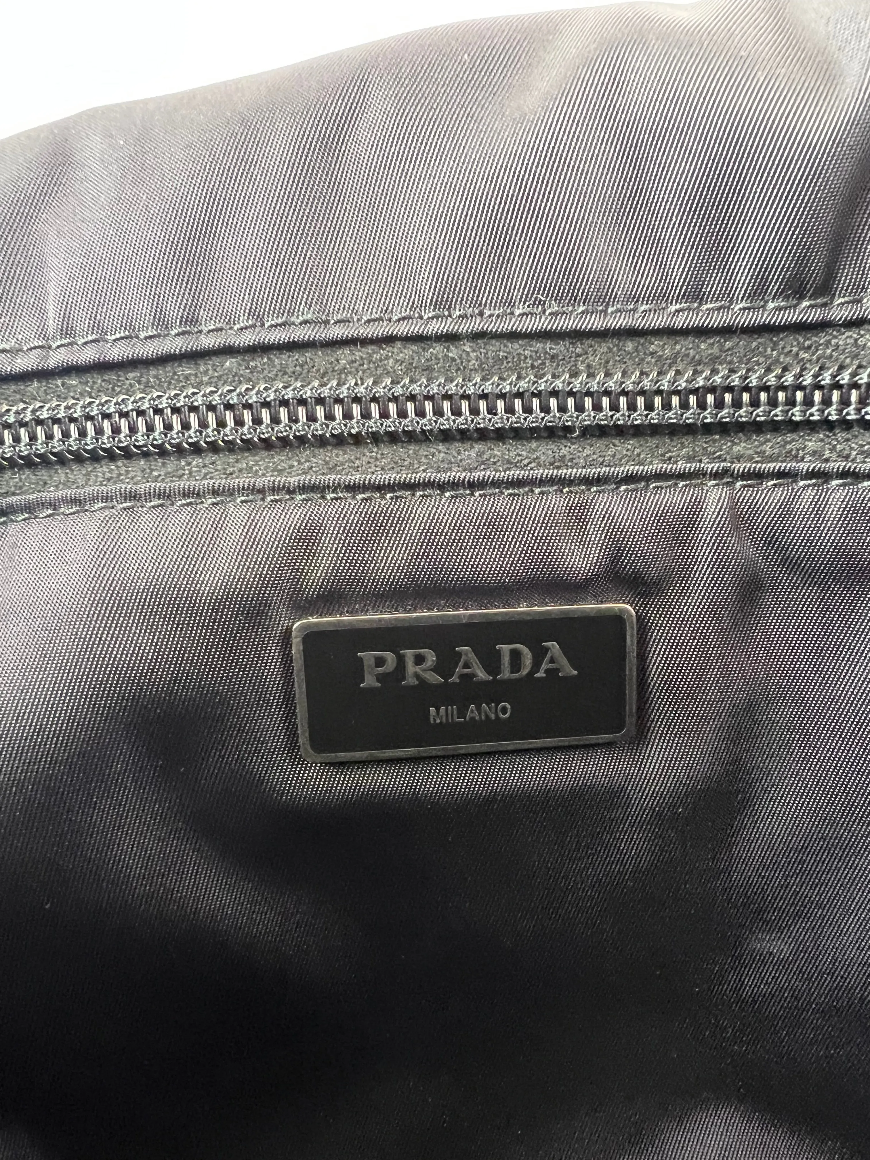Prada Olive Nylon Puffer Crossbody Satchel