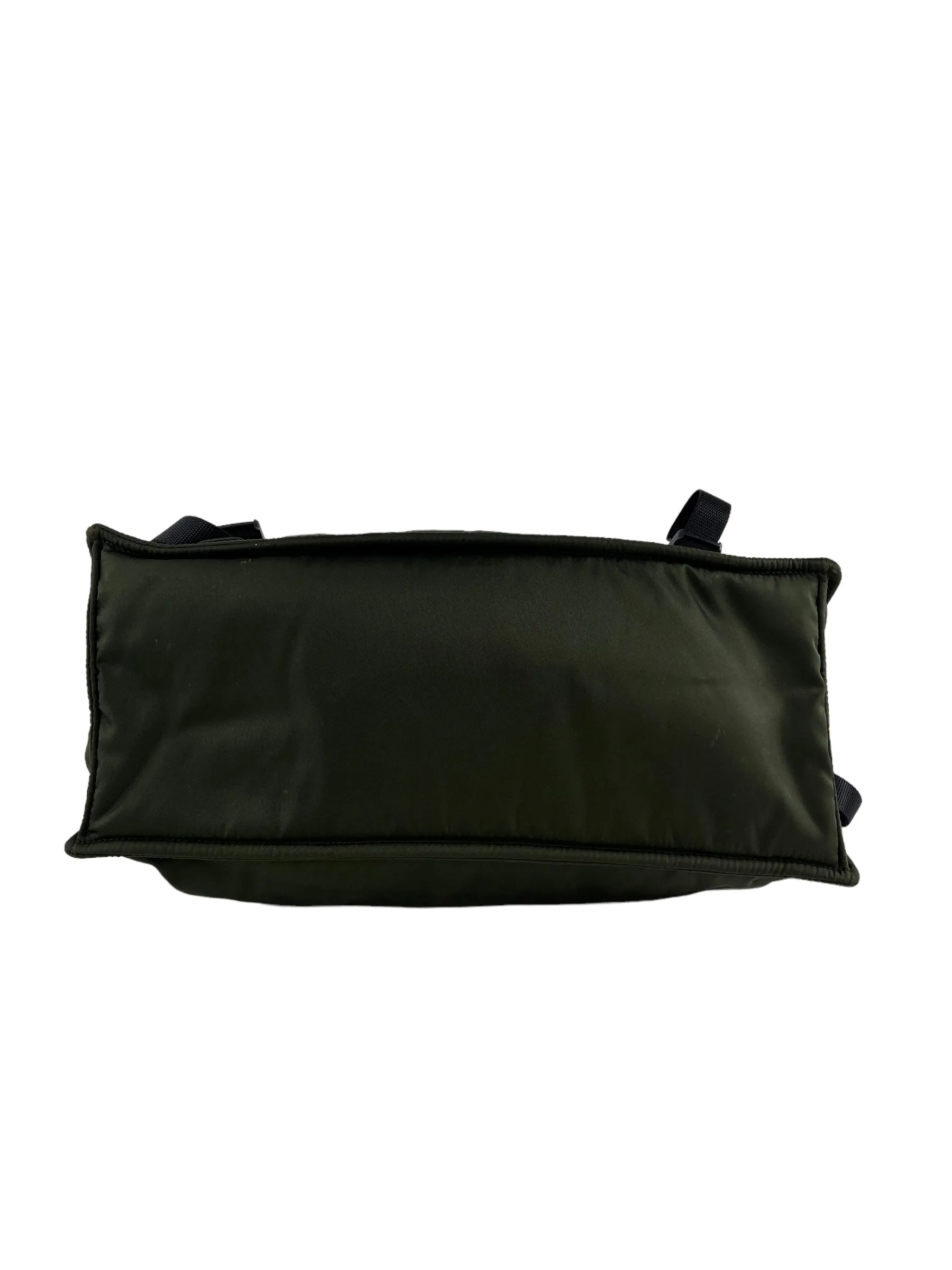 Prada Olive Nylon Puffer Crossbody Satchel