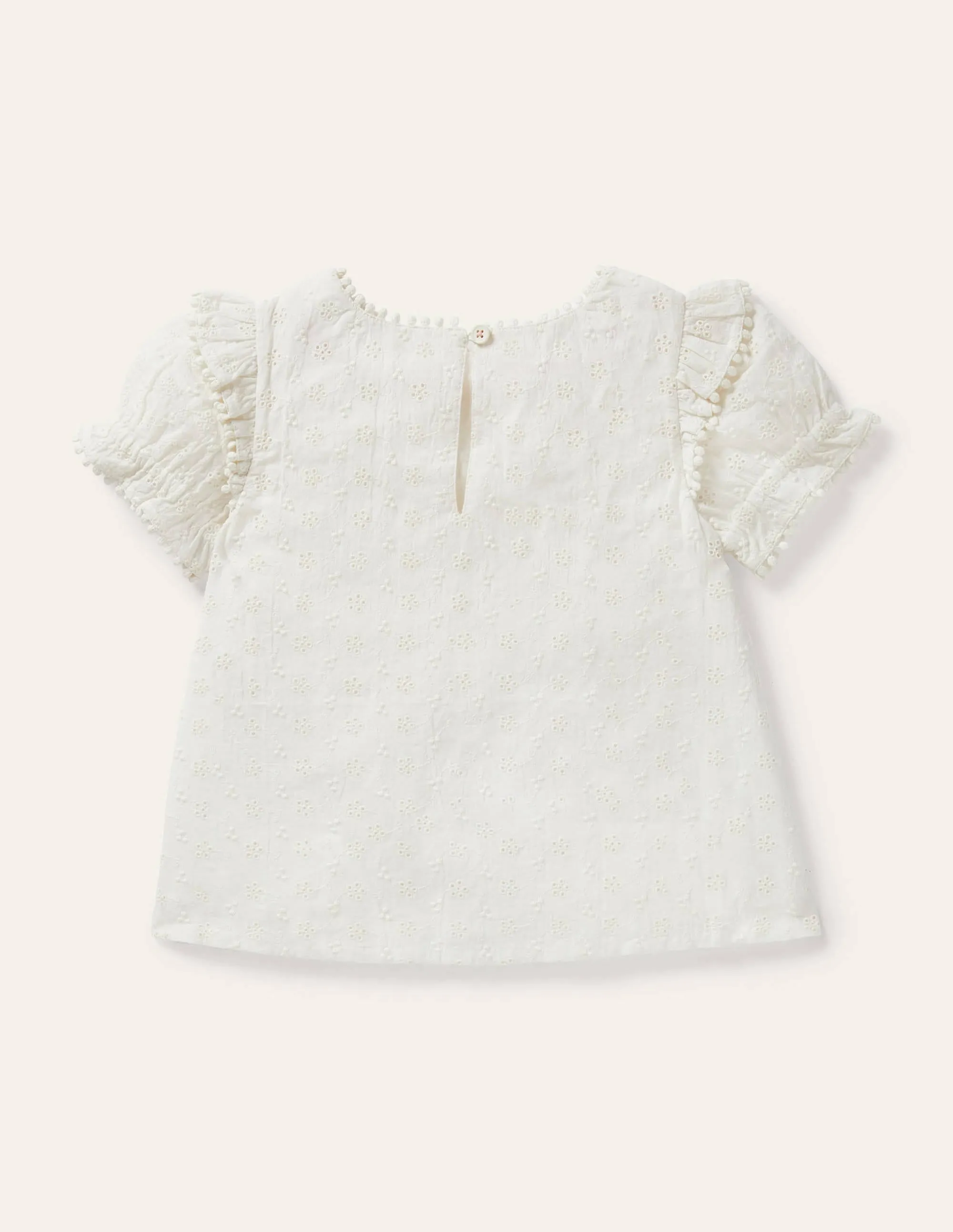 Printed Woven Blouse-Ivory