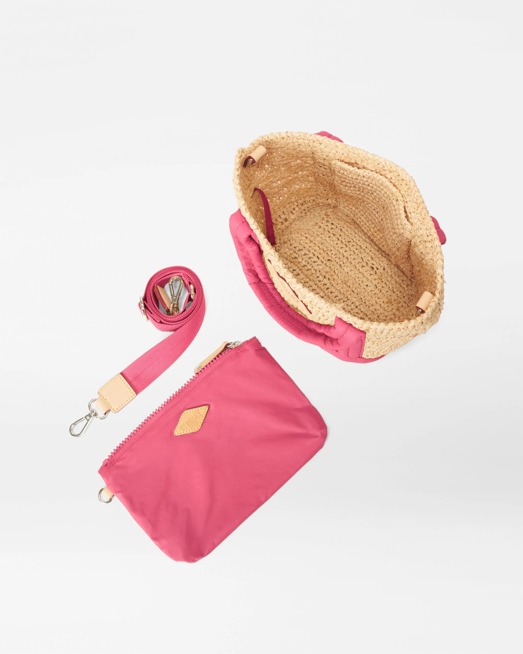 Raffia/Zinnia Mini Raffia Tote