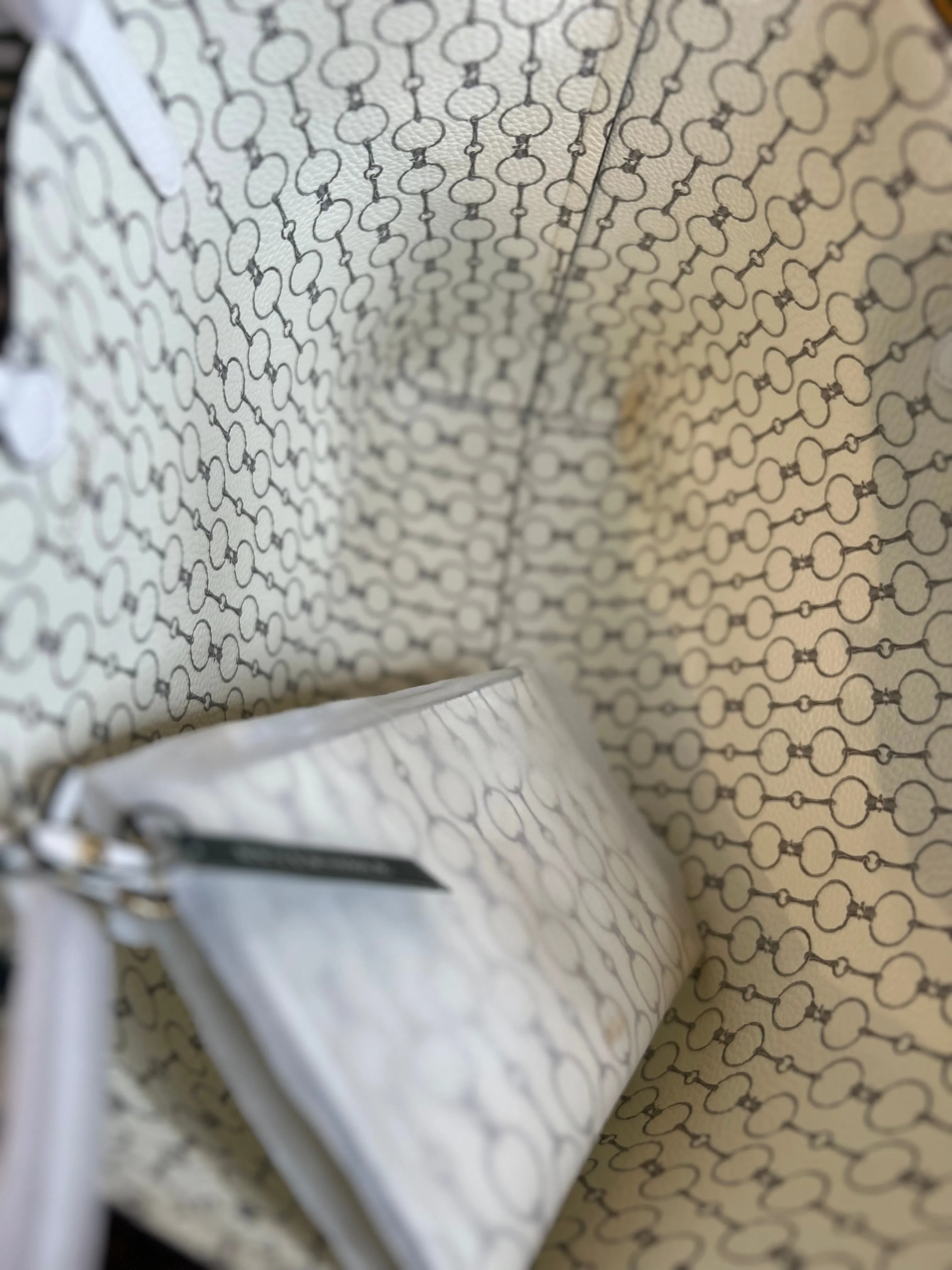 Ralph Lauren White Leather Tote