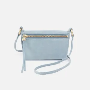 Run About Crossbody In Buffed Leather - Sky