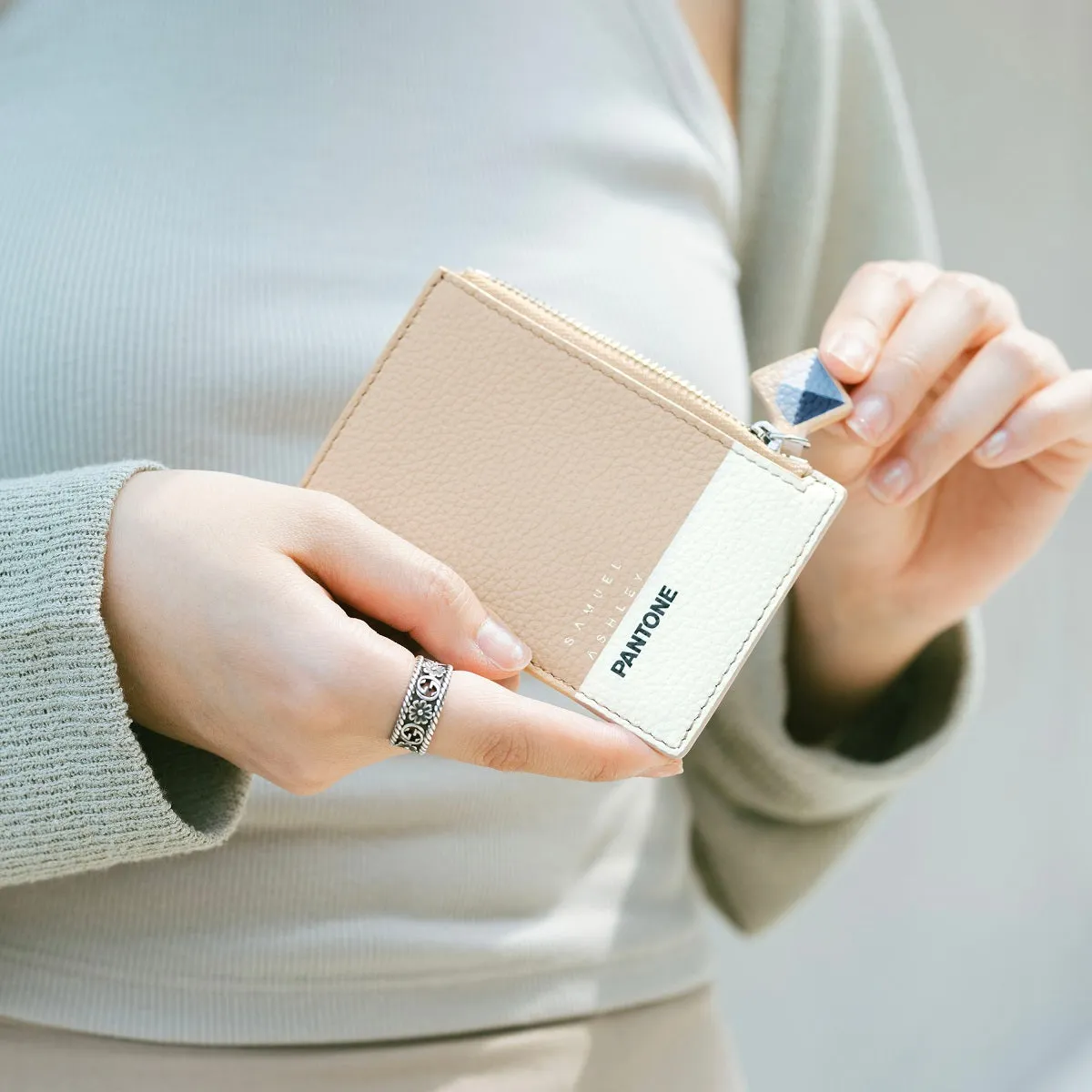 Samuel Ashley x Pantone Leather Key Purse