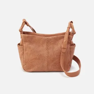 Sheila Crossbody In Tooled Embossed Leather - Saddle Tooled Emboss