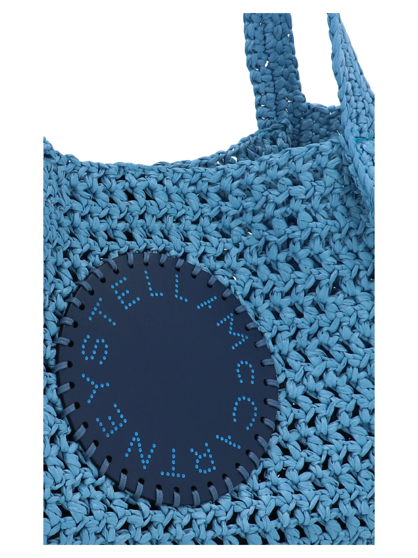 Stella McCartney Logo Patch Woven Tote Bag