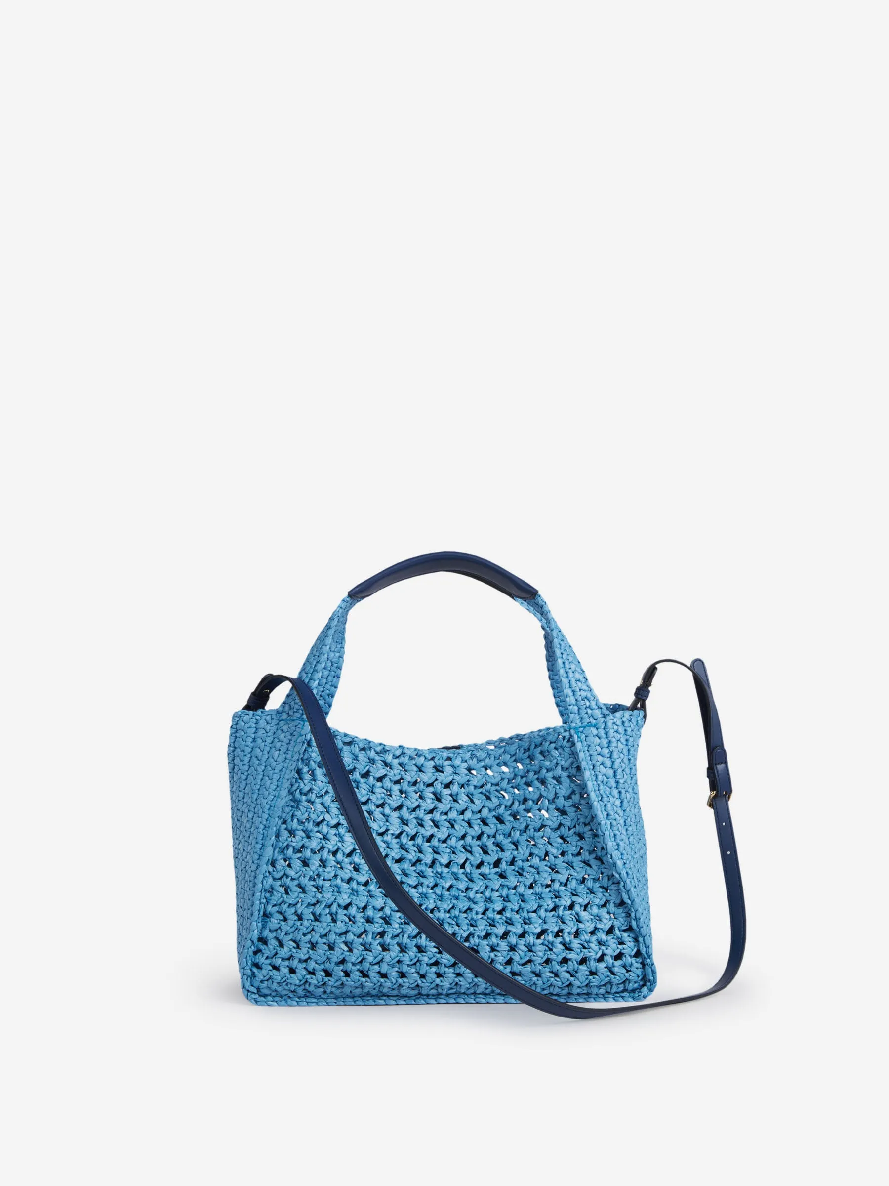 Stella McCartney Logo Patch Woven Tote Bag