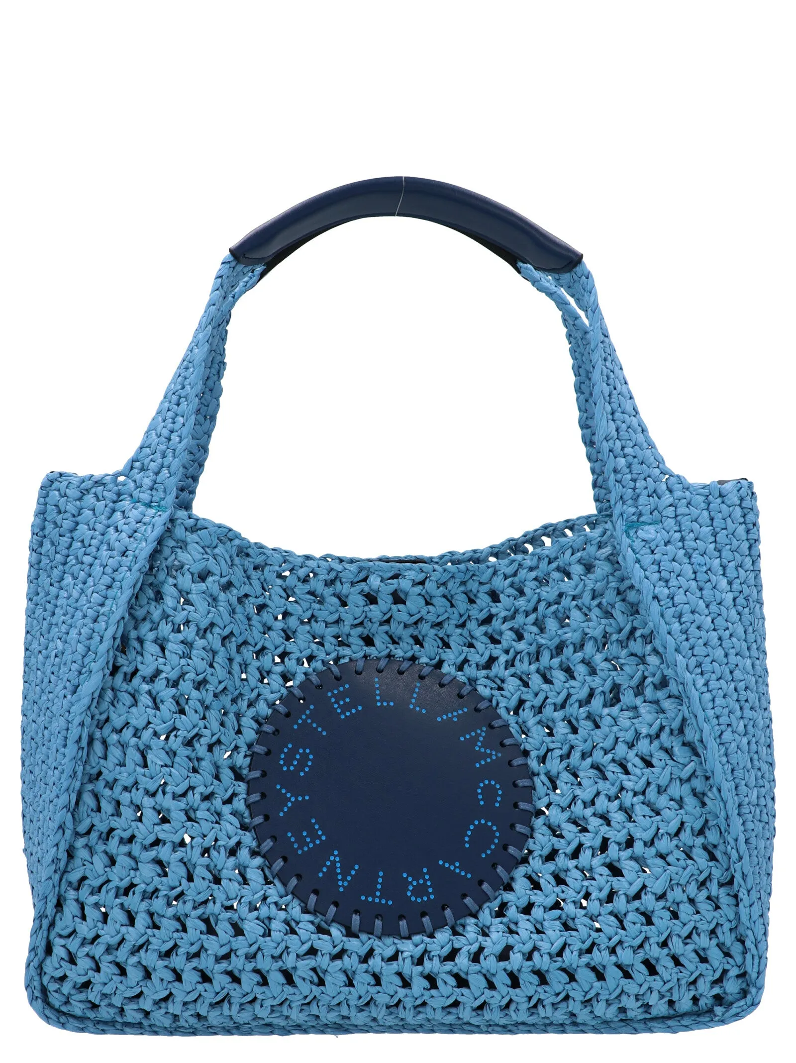 Stella McCartney Logo Patch Woven Tote Bag