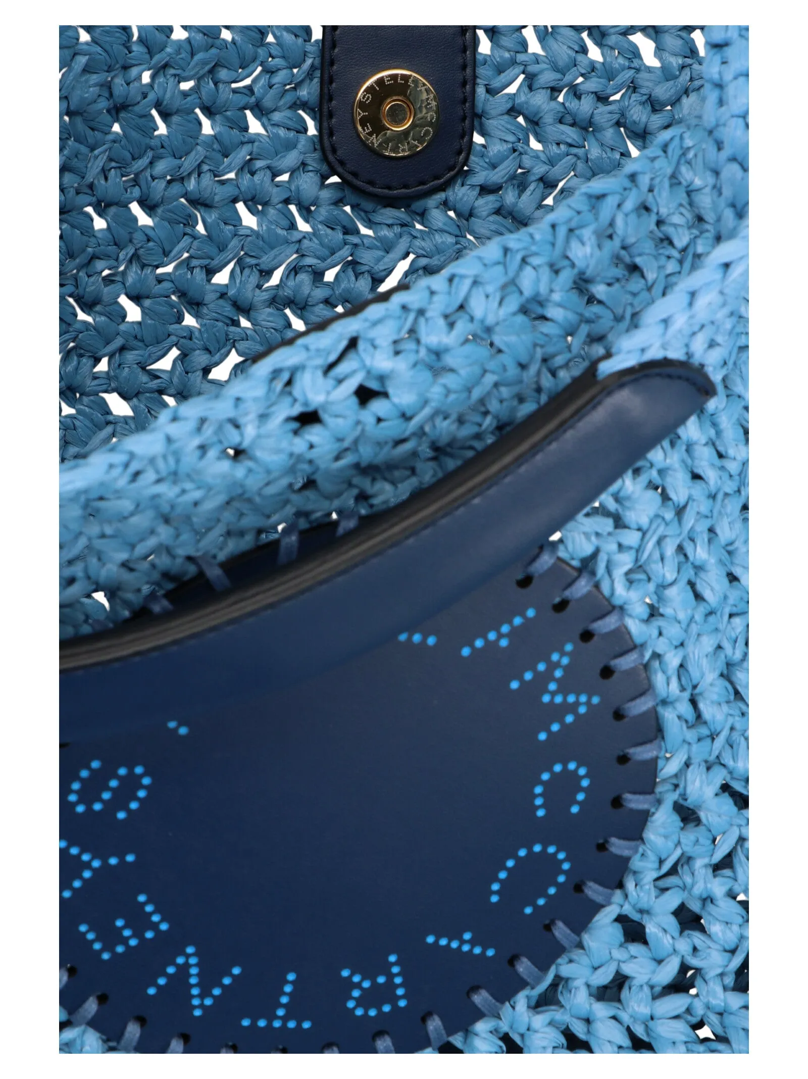 Stella McCartney Logo Patch Woven Tote Bag