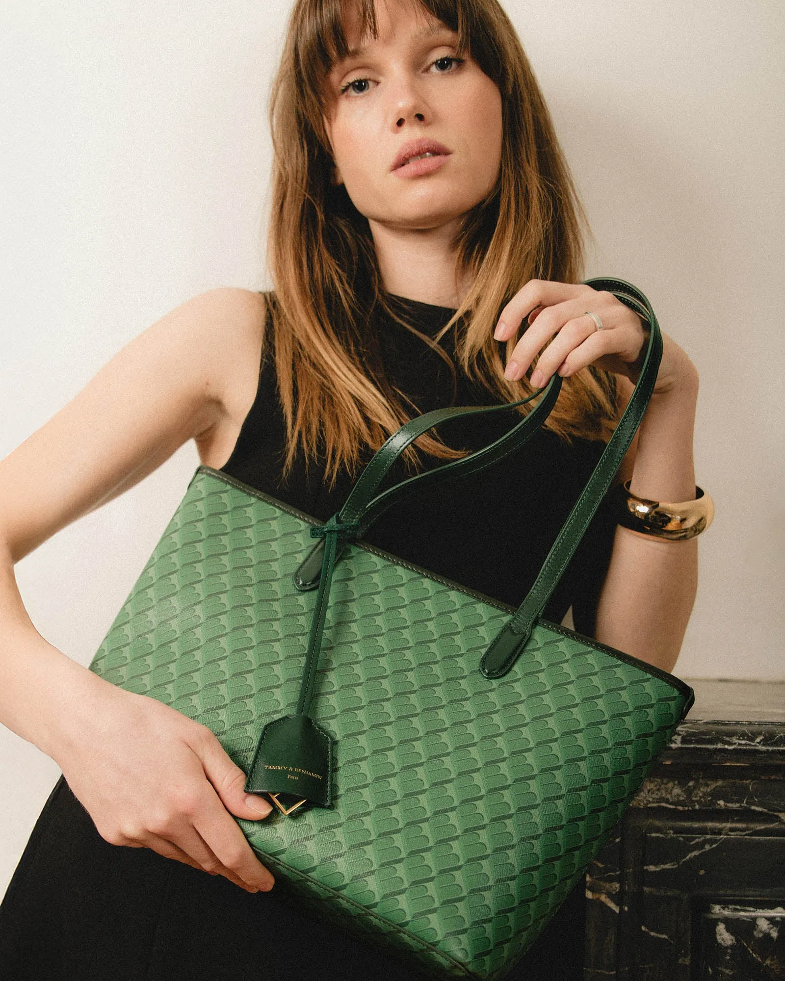 TOTE MONOGRAM PM - Green