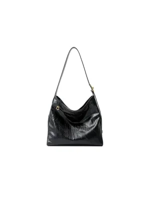 Twill Leather Shoulder Bag