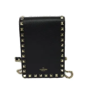 Valentino Garavani Rockstud Logo Detailed Crossbody Bag
