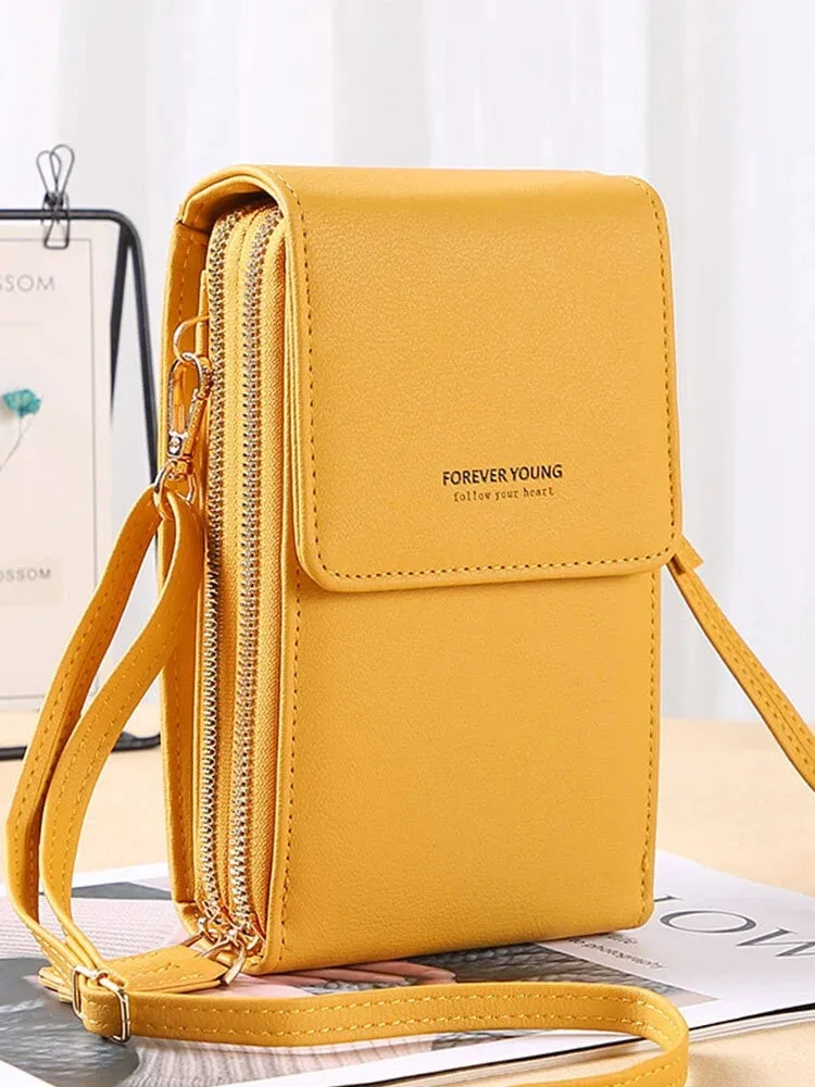 Women Crossbody Phone Wallet Bag Multi-Pocket Purse for Phones up to 6.5"