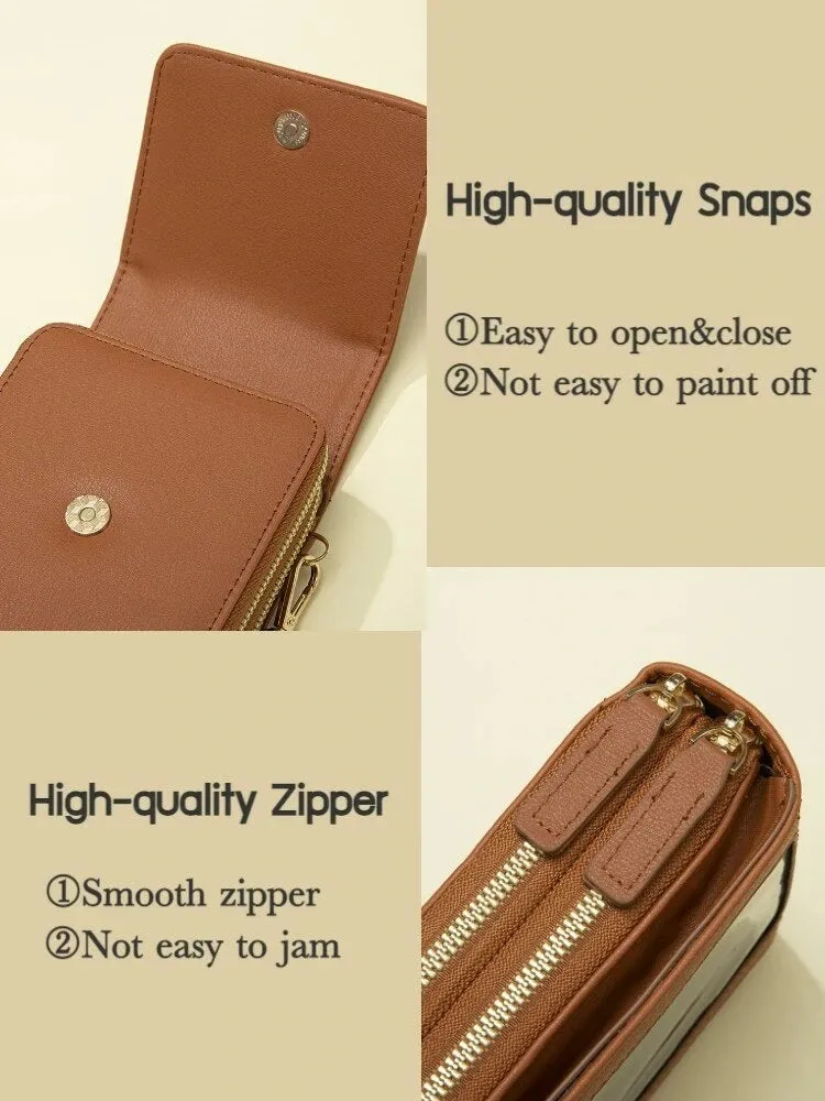 Women Crossbody Phone Wallet Bag Multi-Pocket Purse for Phones up to 6.5"